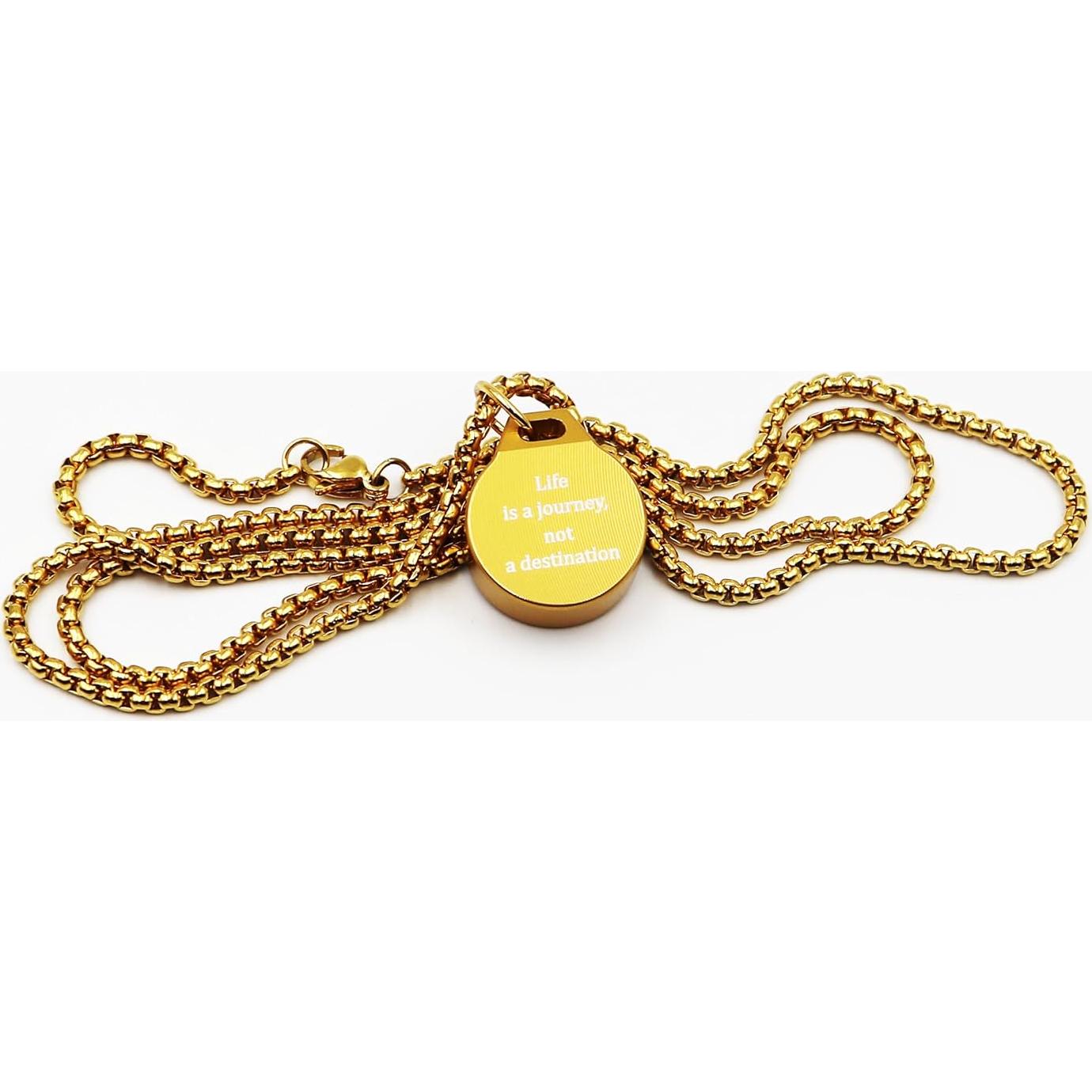 Collar de brújula de metal DETUCK CN-1-G para camping