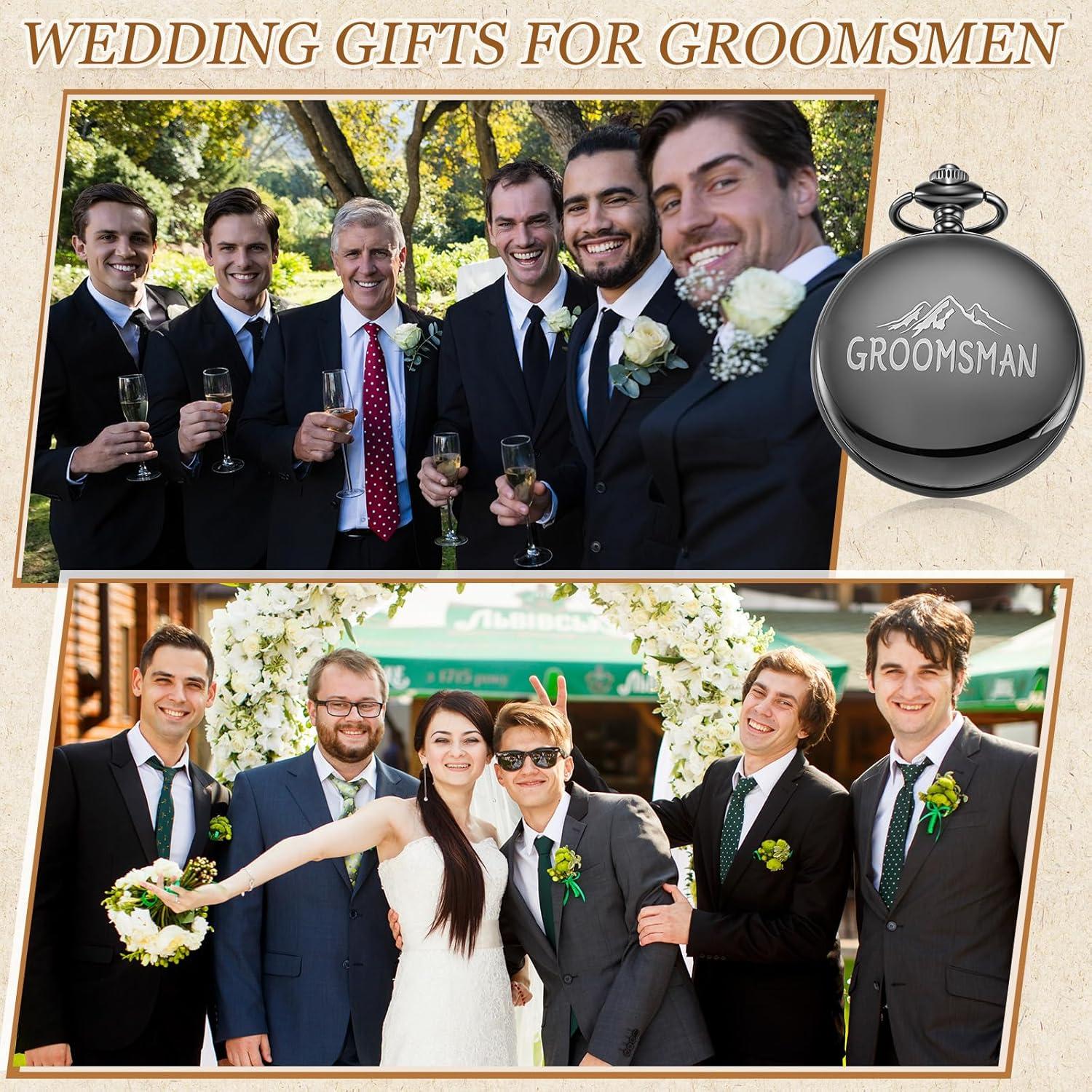 5 Brújulas de Bolsillo Grabadas Anglechic para Padrinos