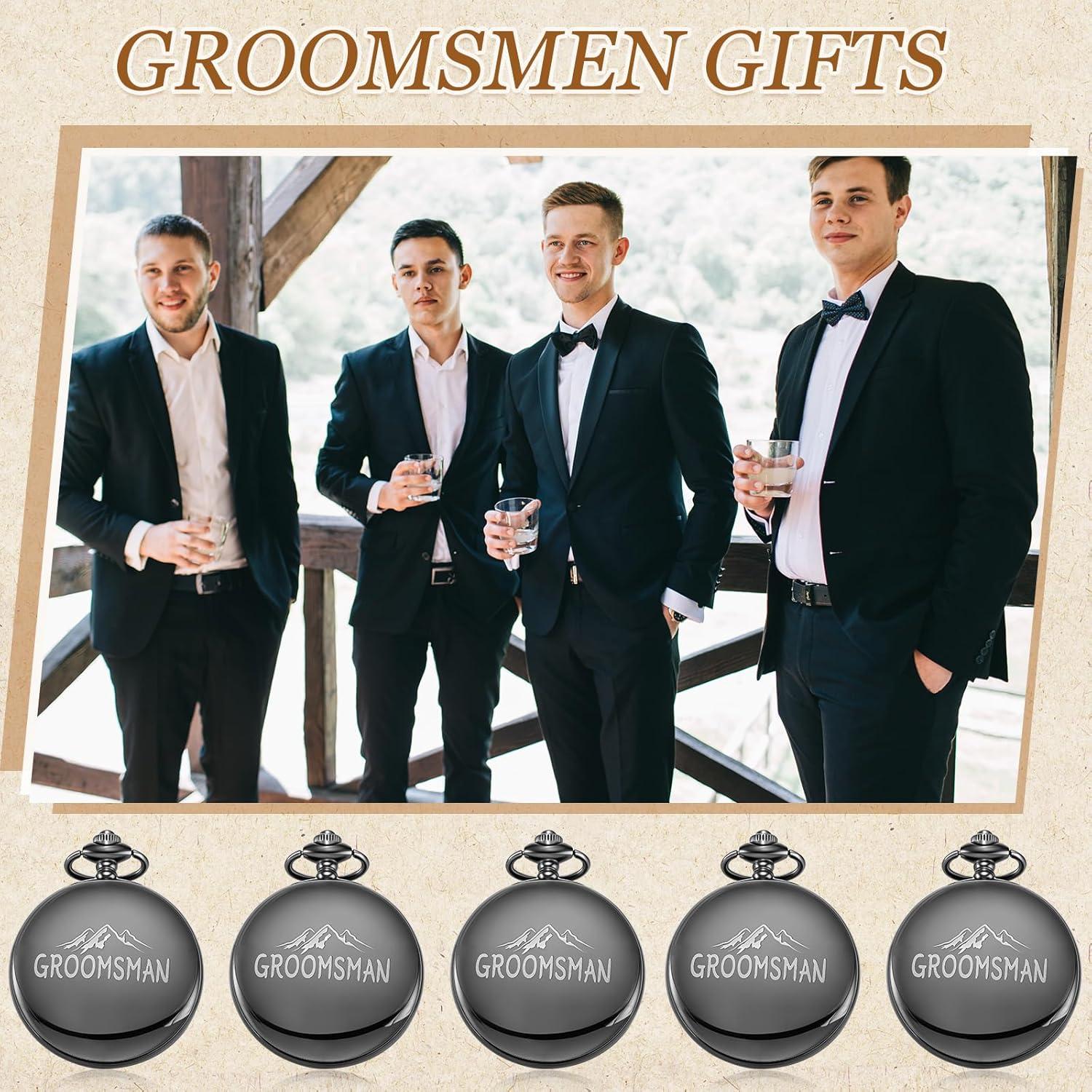 5 Brújulas de Bolsillo Grabadas Anglechic para Padrinos