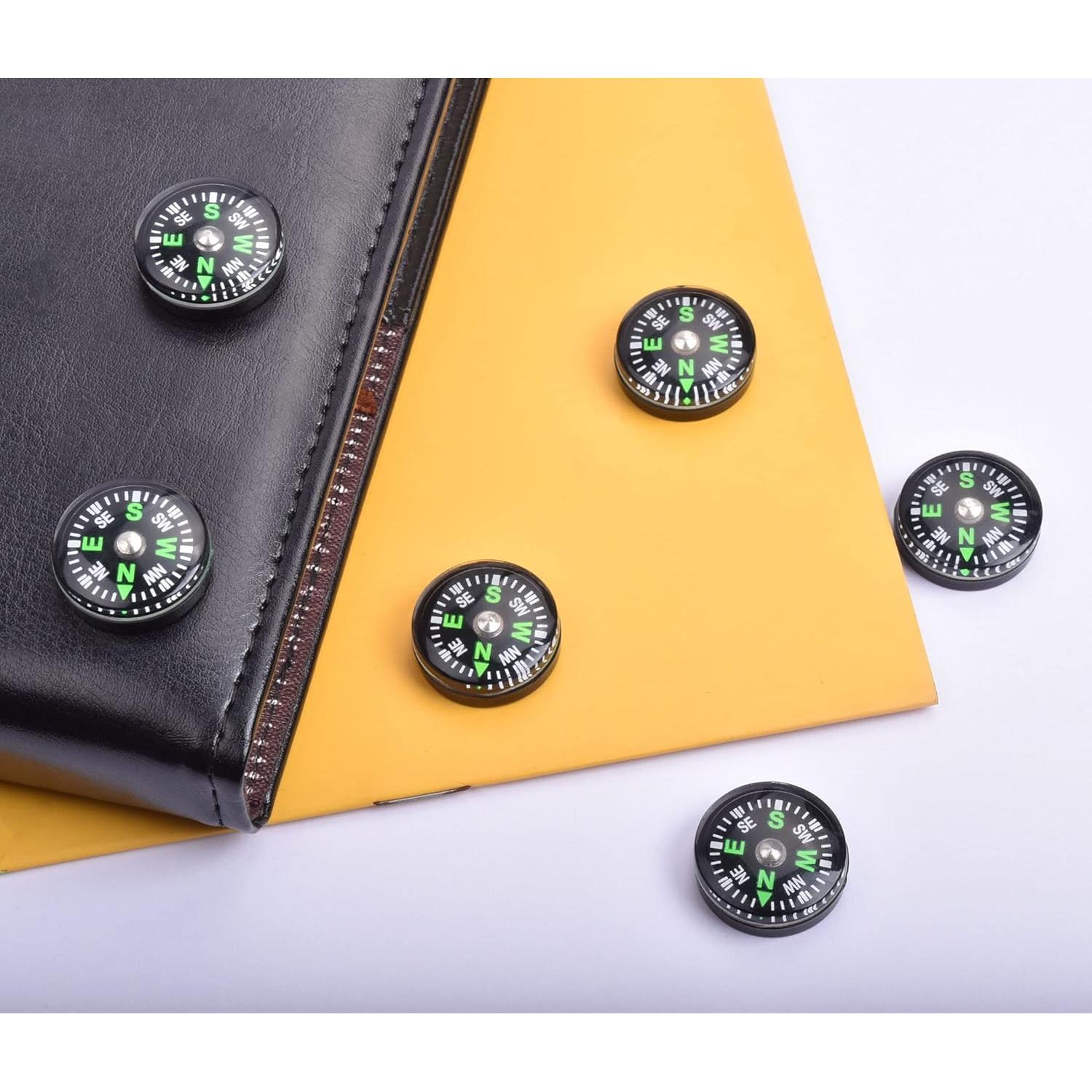 Paquete de 20 Brújulas Mini Llenas de Aceite 20mm ZoloAJay