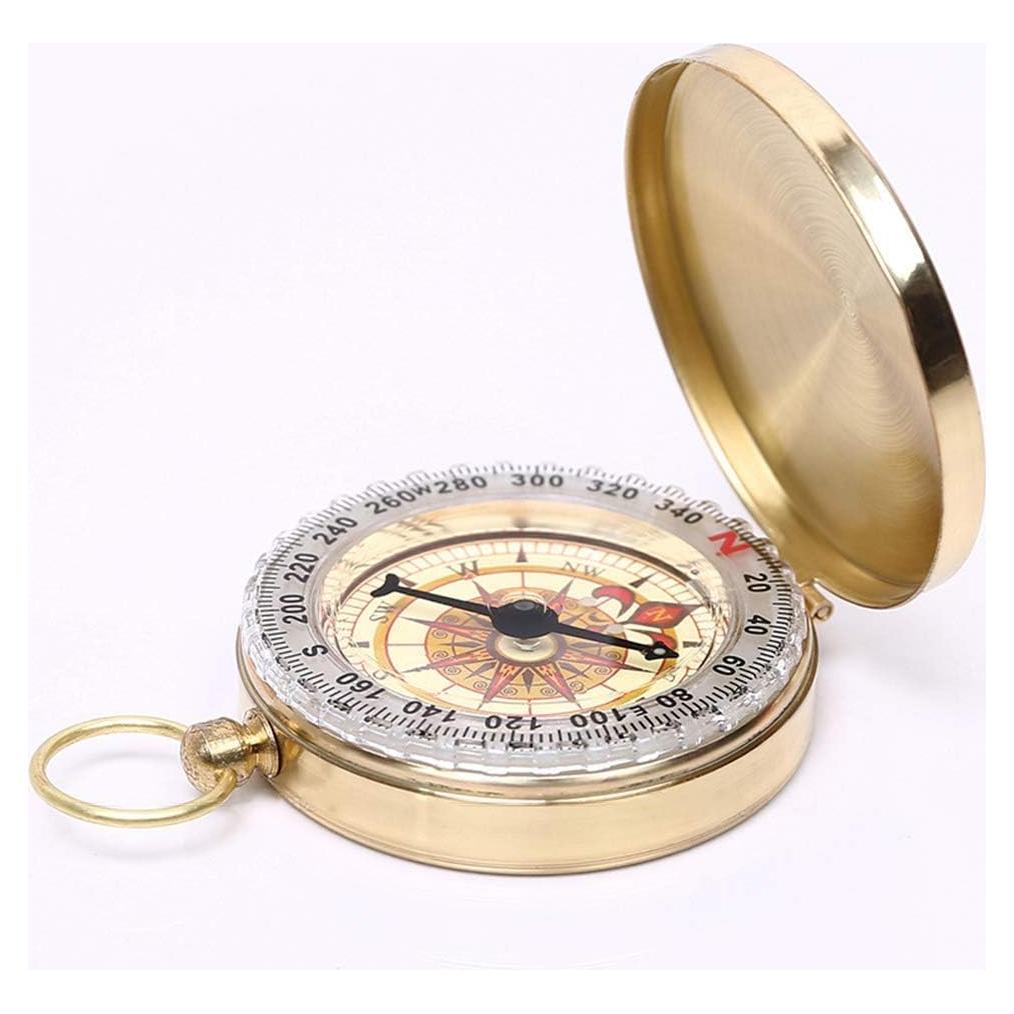 Brújula de Senderismo Rongon Luminosa Retro 120x50mm