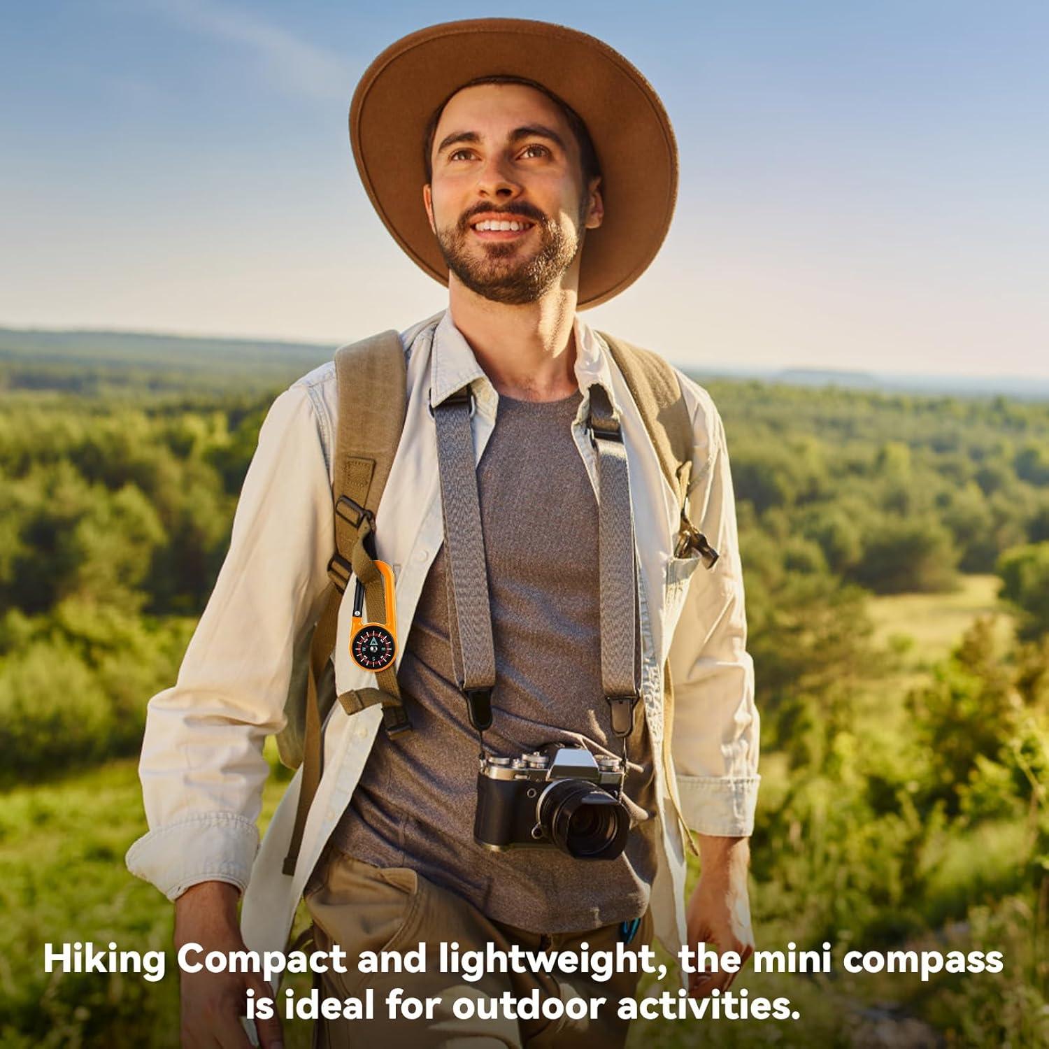 12 Llavero de Brújula Styquenzer Colorido para Camping