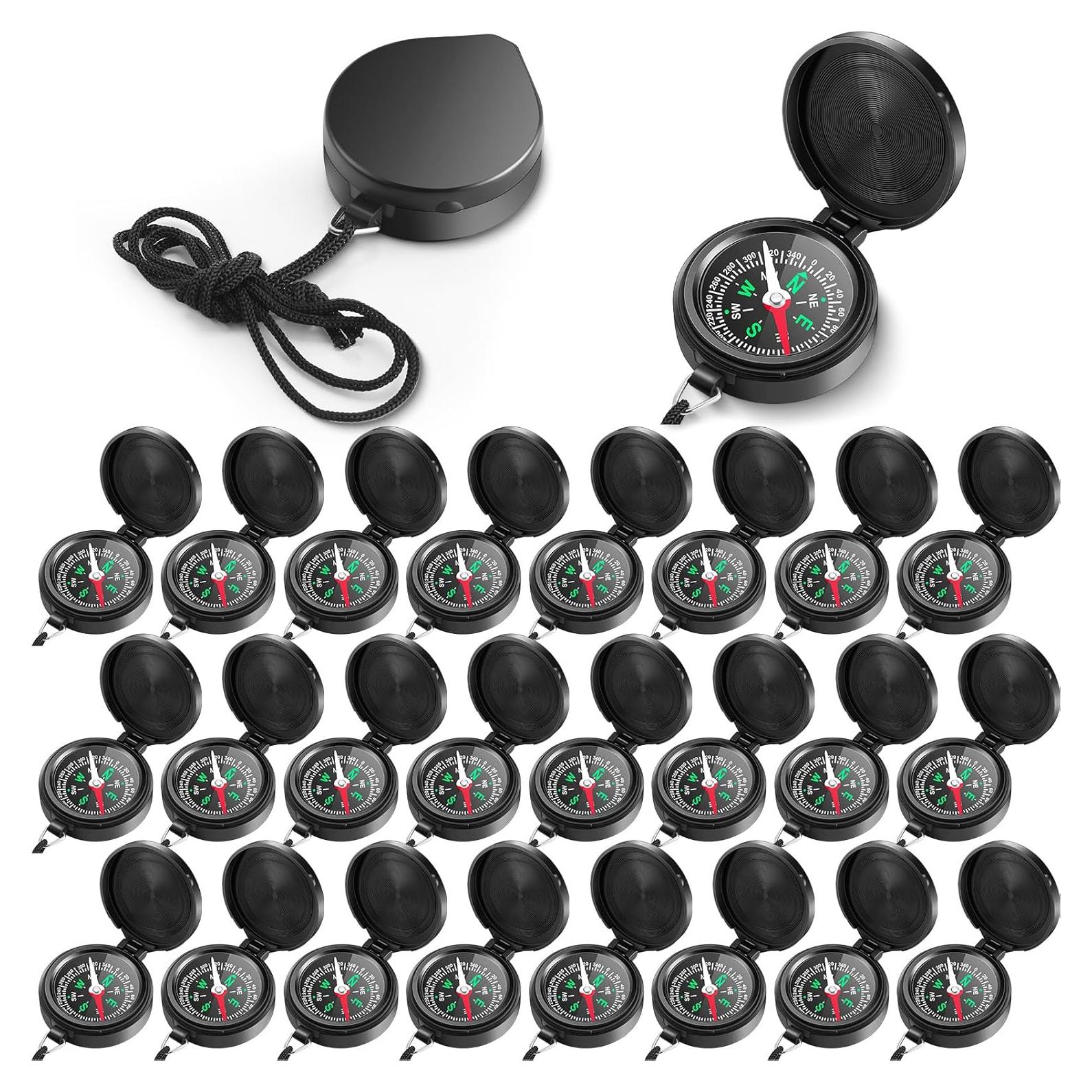 Brújula de Supervivencia JaGely 24 Pcs Compacta para Camping