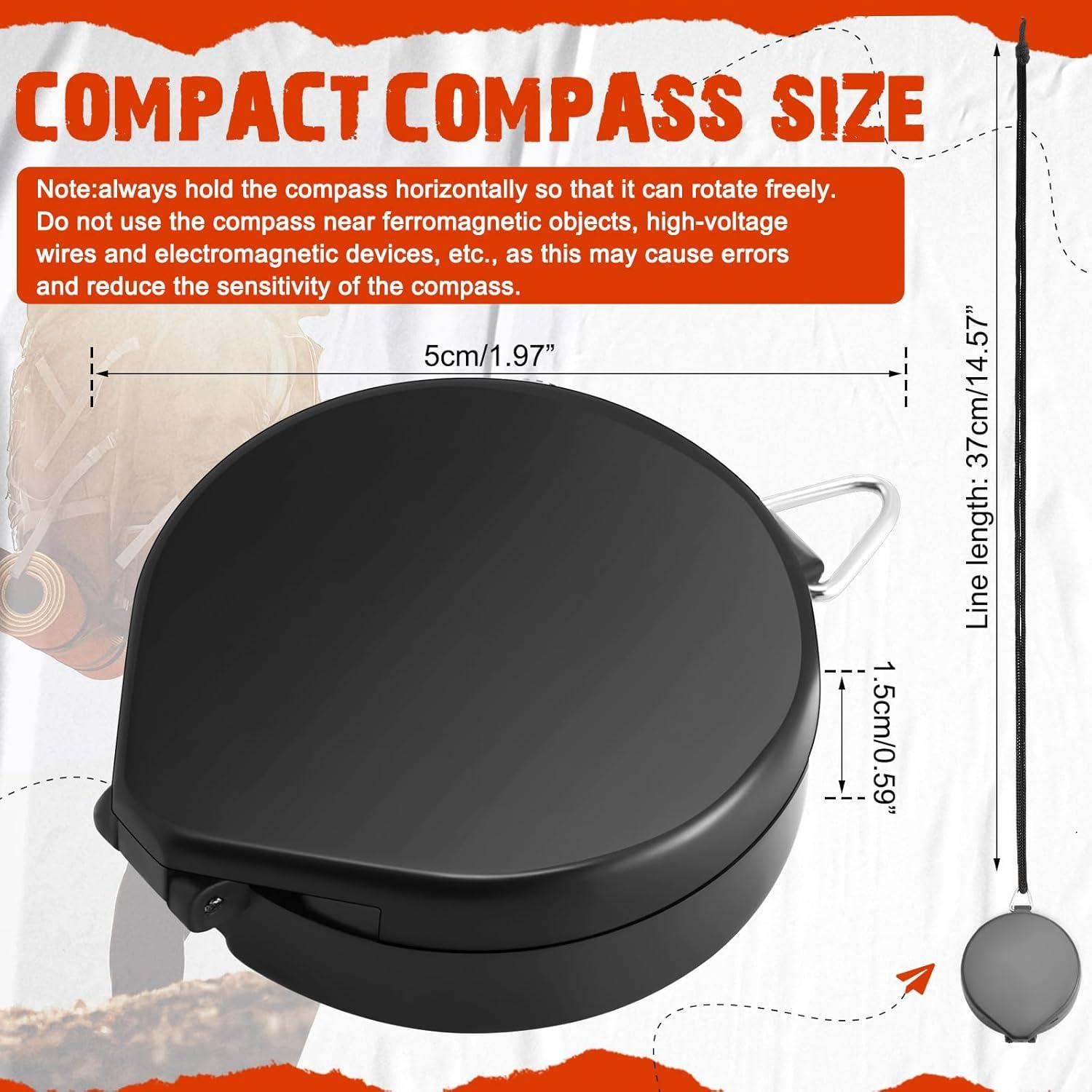 Brújula de Supervivencia JaGely 24 Pcs Compacta para Camping