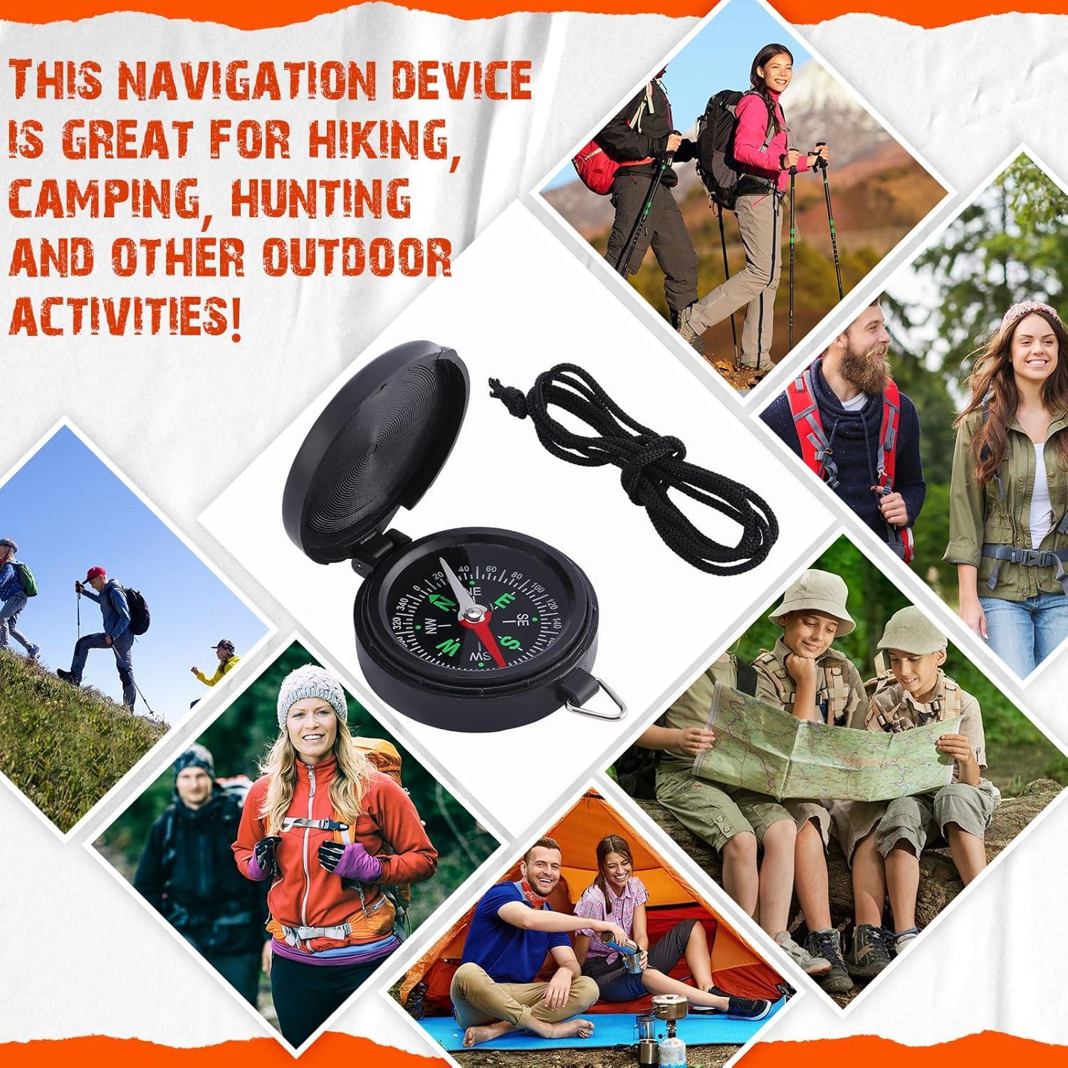 Brújula de Supervivencia JaGely 24 Pcs Compacta para Camping