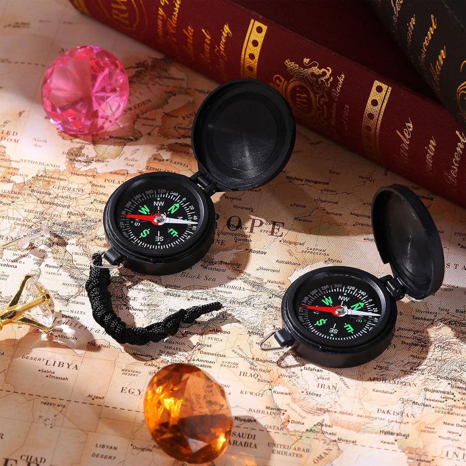 Brújula de Supervivencia JaGely 24 Pcs Compacta para Camping