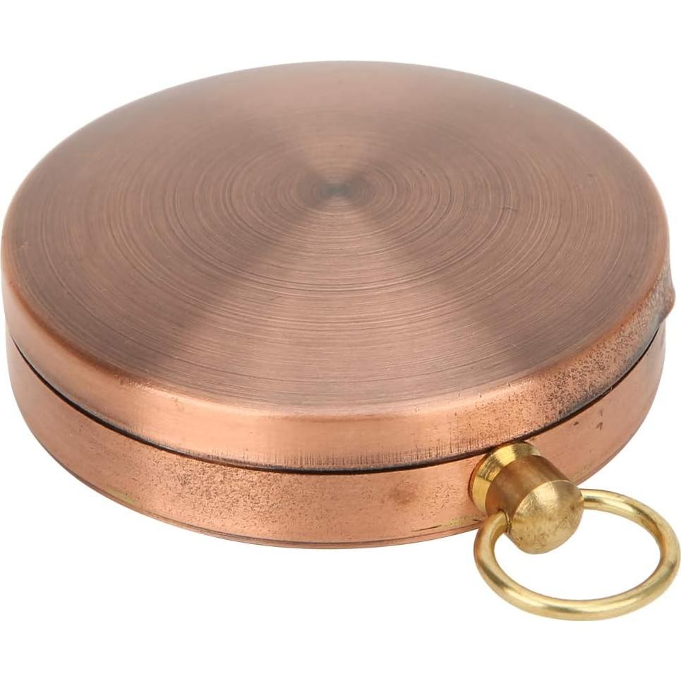 Brújula de bolsillo Joyzan vintage de cobre para camping