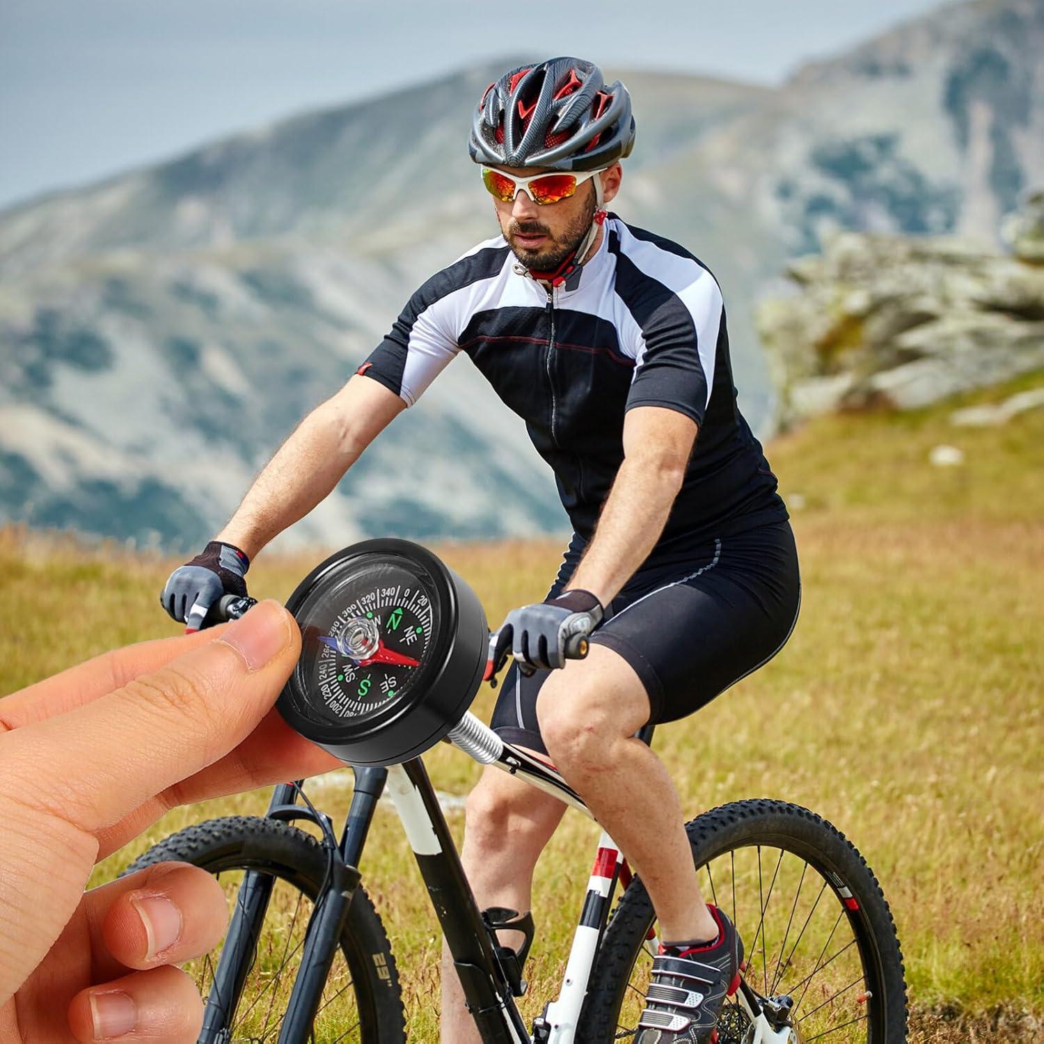 Brújula para Bicicleta SUPVOX 3.5cm Montaje en Manillar