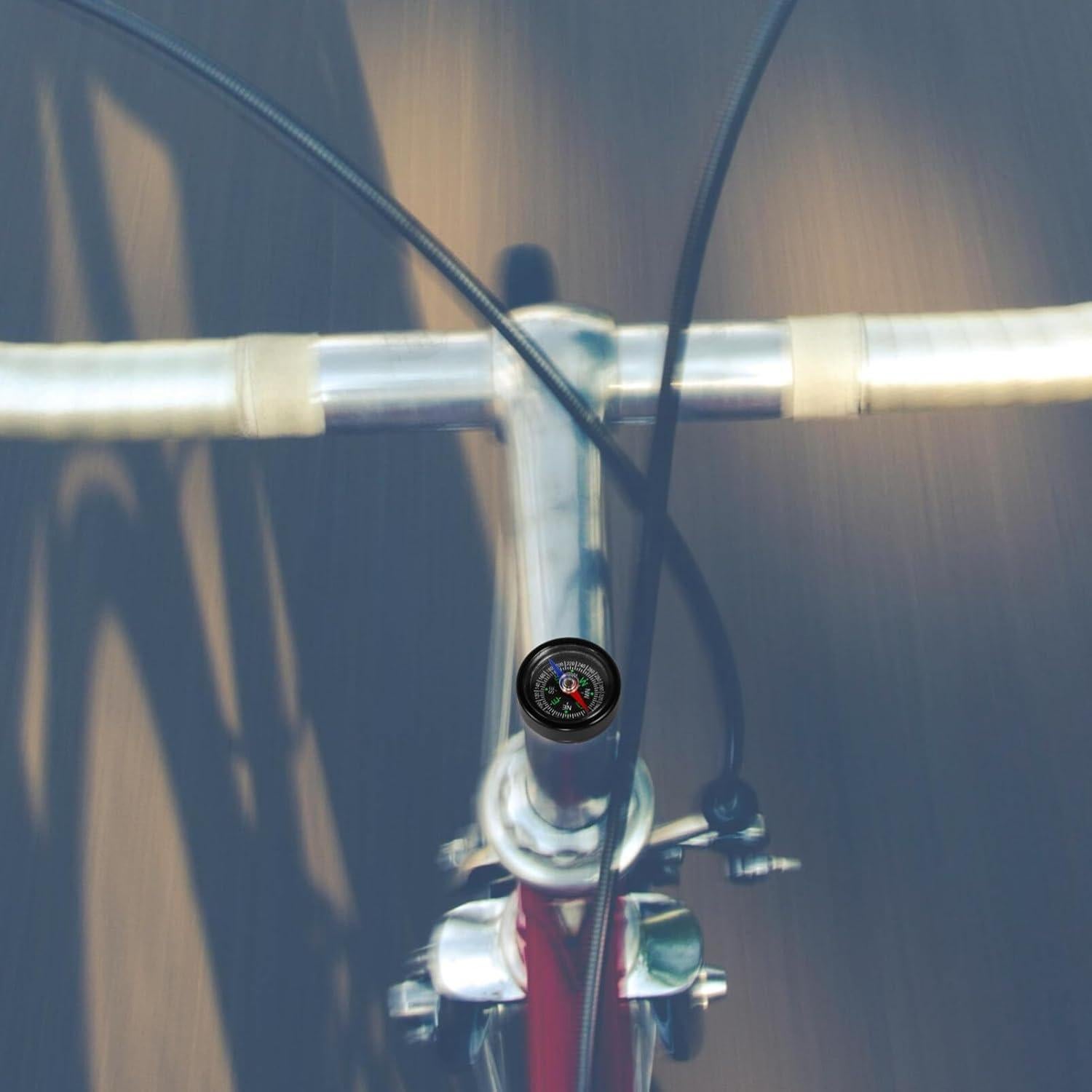 Brújula para Bicicleta SUPVOX 3.5cm Montaje en Manillar