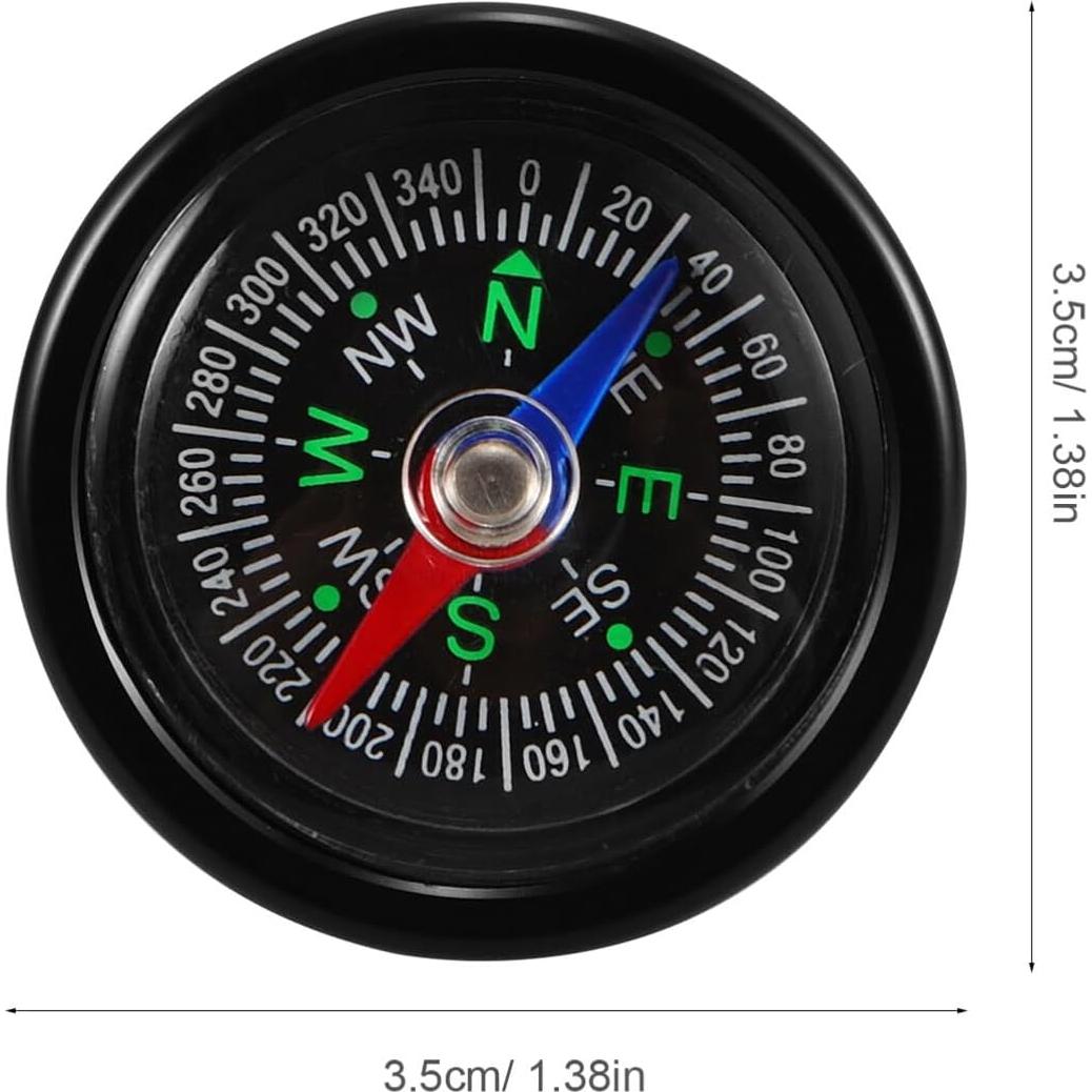 Brújula para Bicicleta SUPVOX 3.5cm Montaje en Manillar