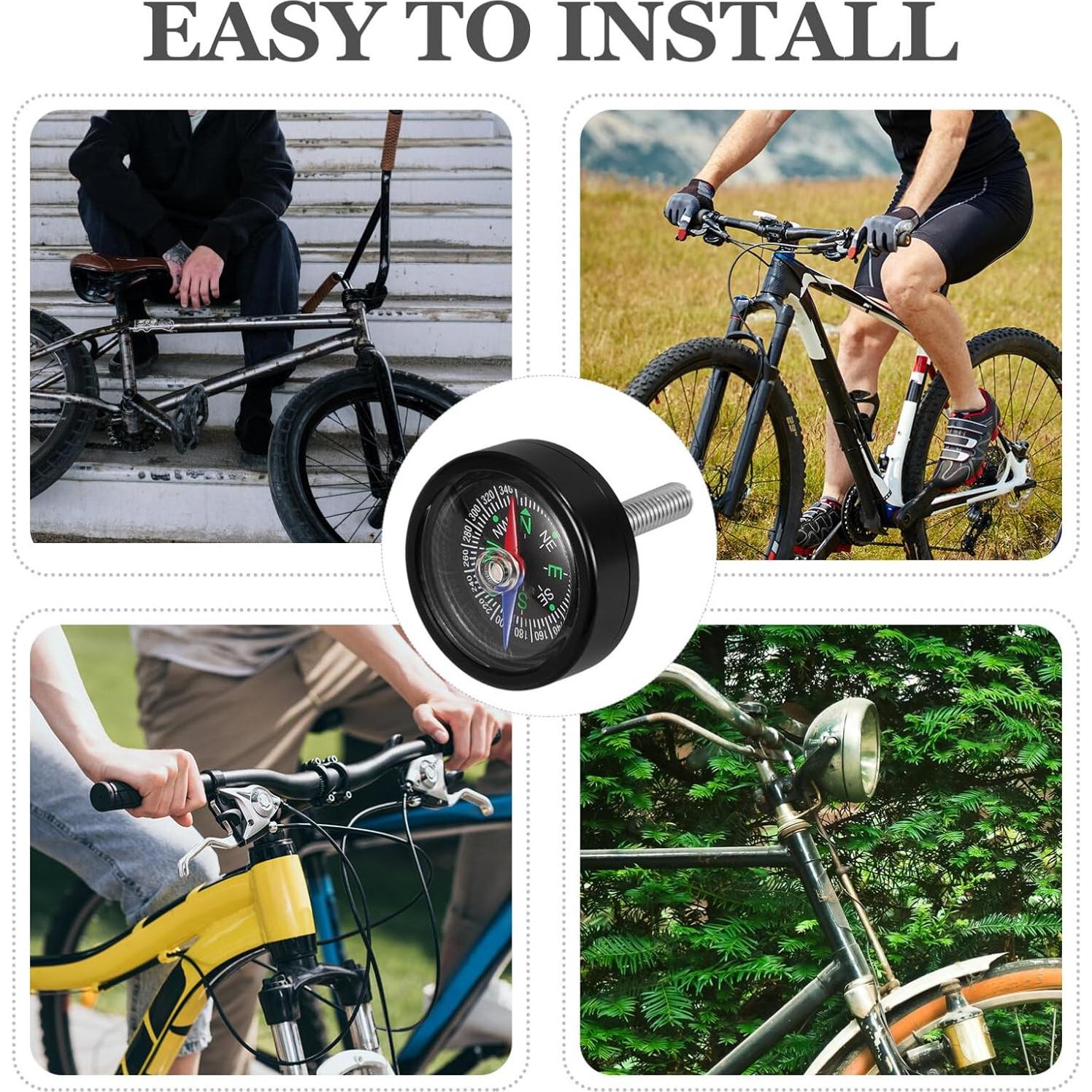 Brújula para Bicicleta SUPVOX 3.5cm Montaje en Manillar