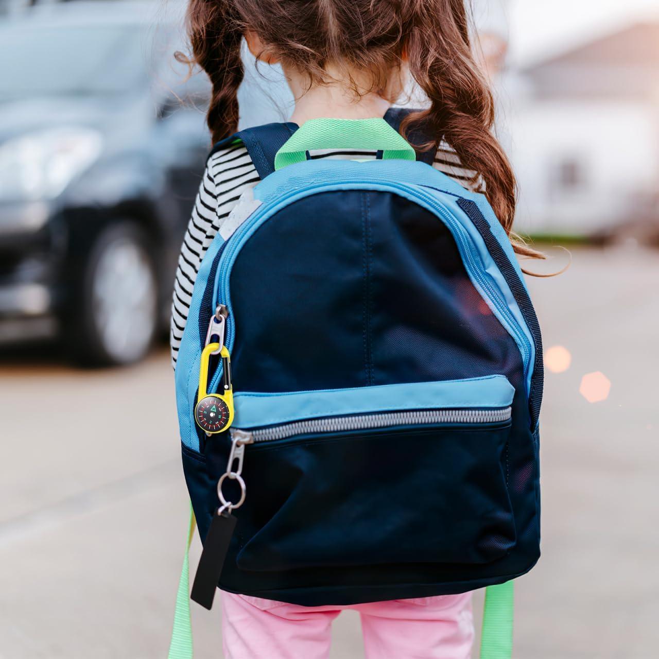 STOBOK 24pcs Compás de Metal con Carabineras para Camping