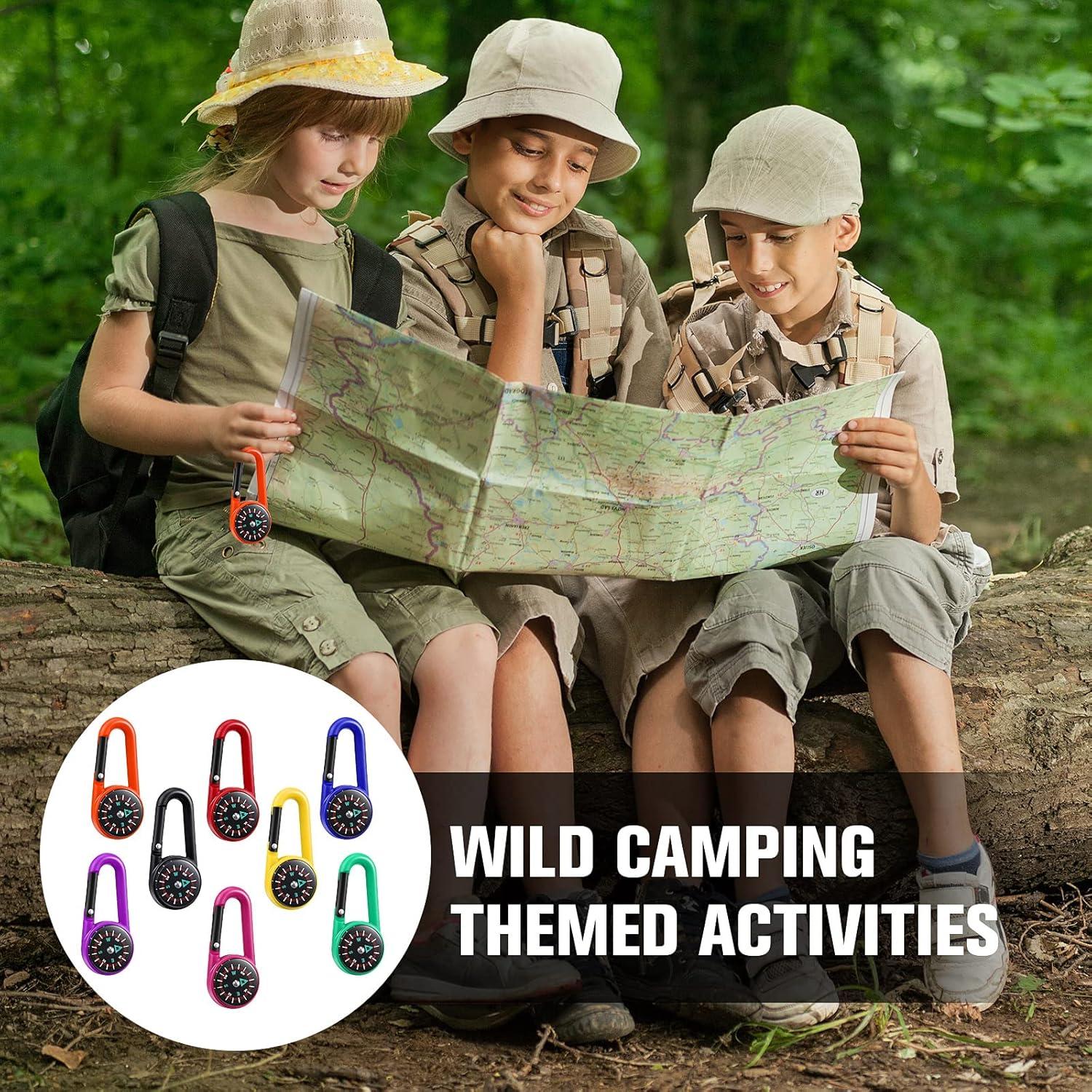 Llavero de Brújula TOODOO 32 Pcs Multicolor para Niños