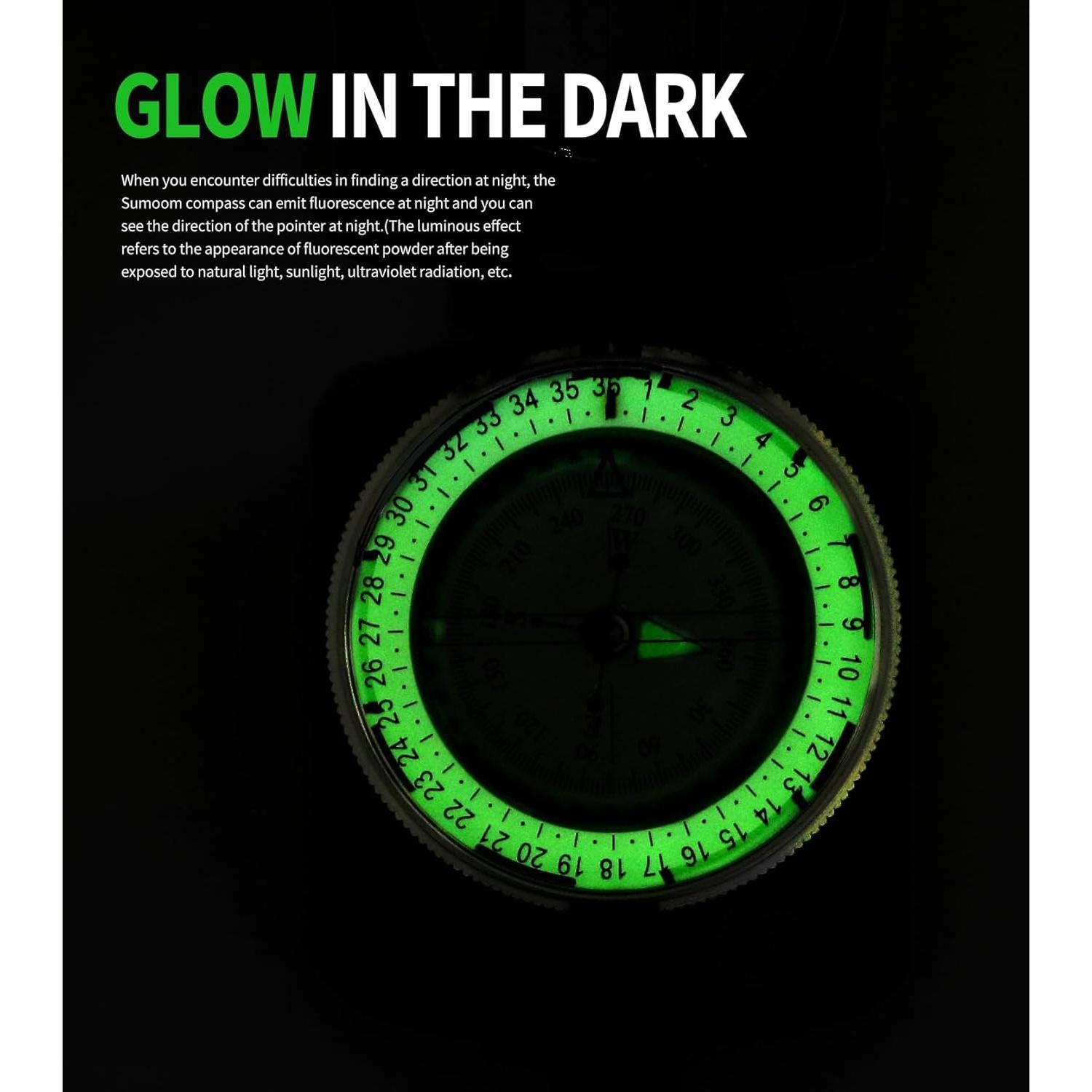 Brújula de Camping LGRZYEC ZN-33 Bronce 5.08cm para Senderismo