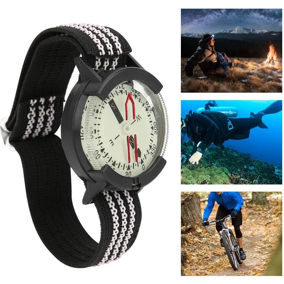 Reloj de brújula OUKENS portátil impermeable para camping