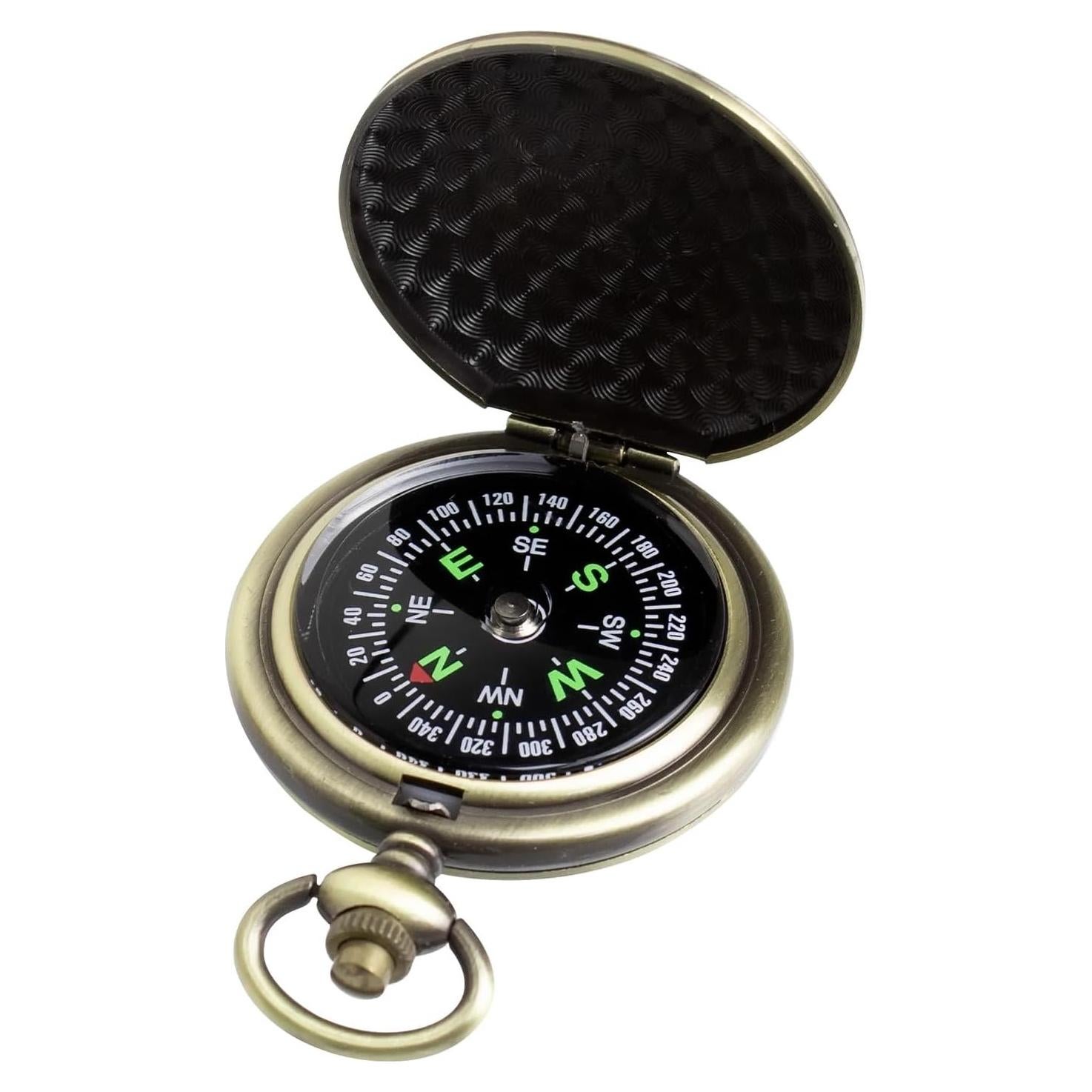 Brújula de bolsillo LGRZYEC ZN-22 a prueba de agua bronce