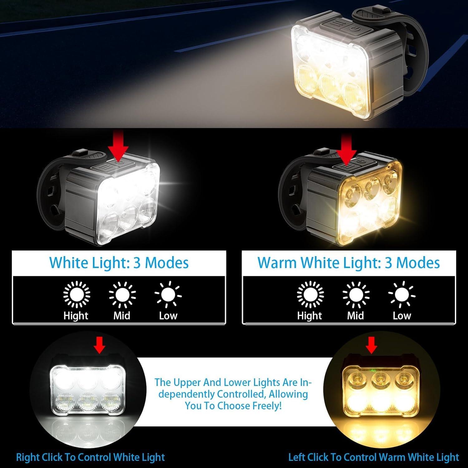 Juego de Luces de Bicicleta Ofiswadi Zixingchedeng2 Recargables