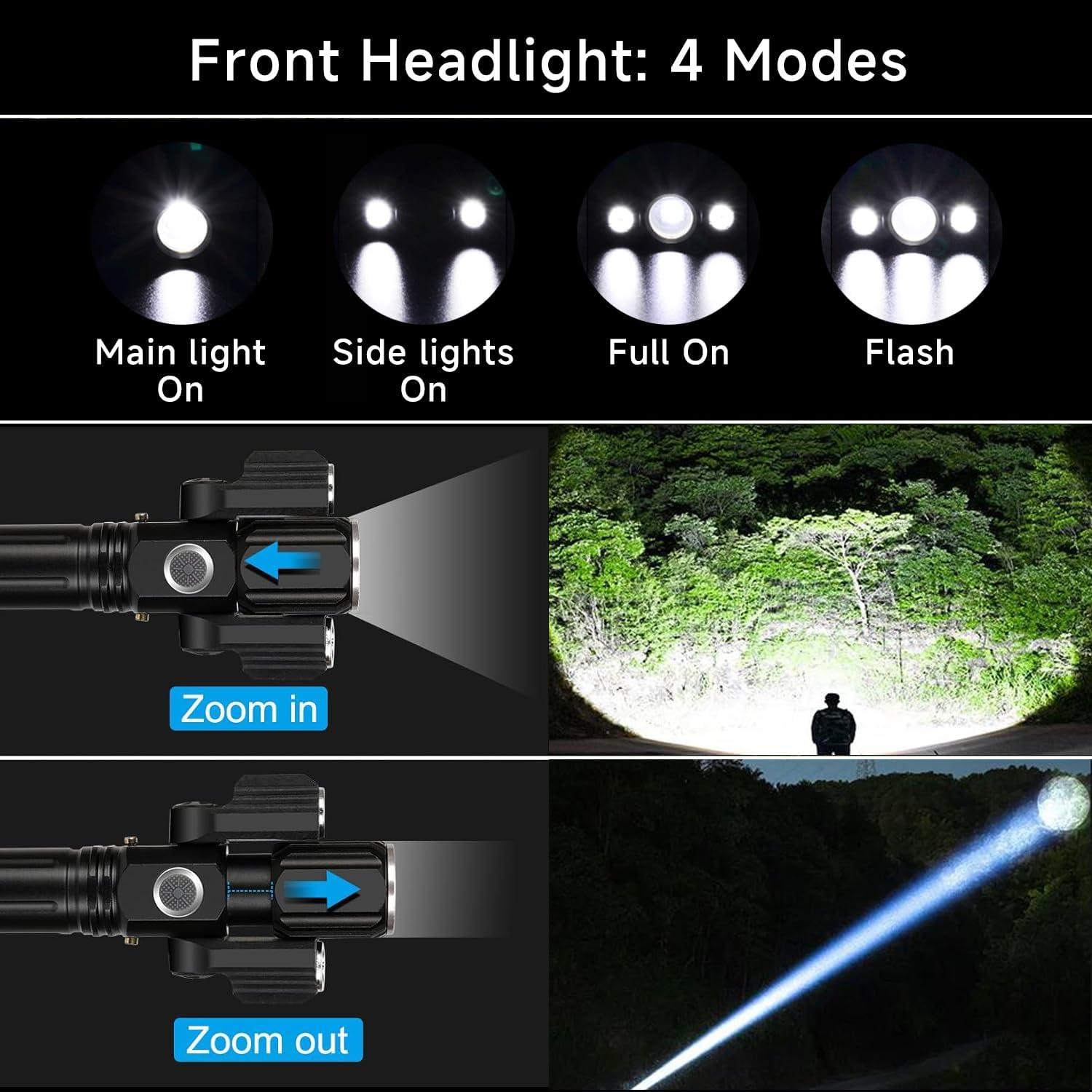 Juego de Luces para Bicicleta DE HILEEFE 8500 Lúmenes IPX6