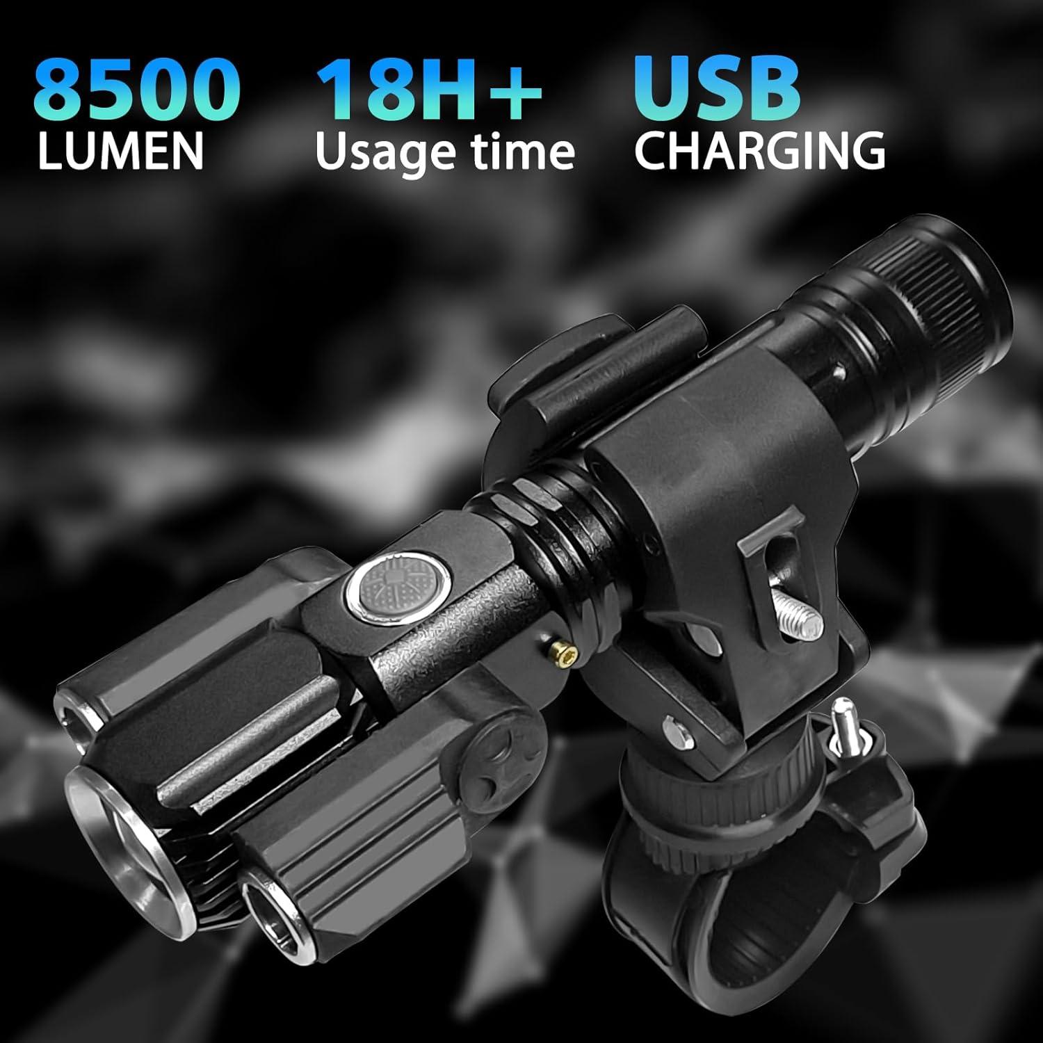 Juego de Luces para Bicicleta DE HILEEFE 8500 Lúmenes IPX6