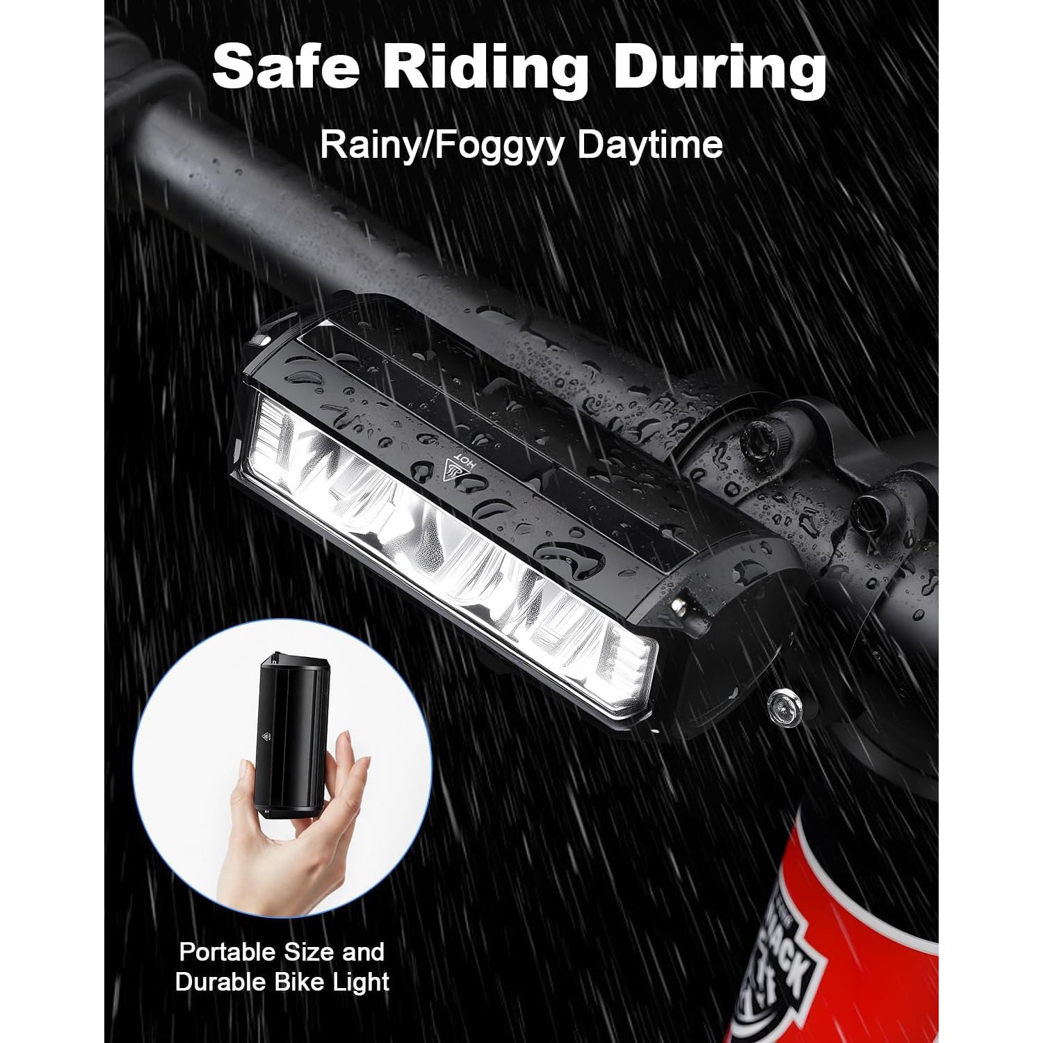 Luz Frontal de Bicicleta POWVINE EOS630 2000 Lúmenes Recargable