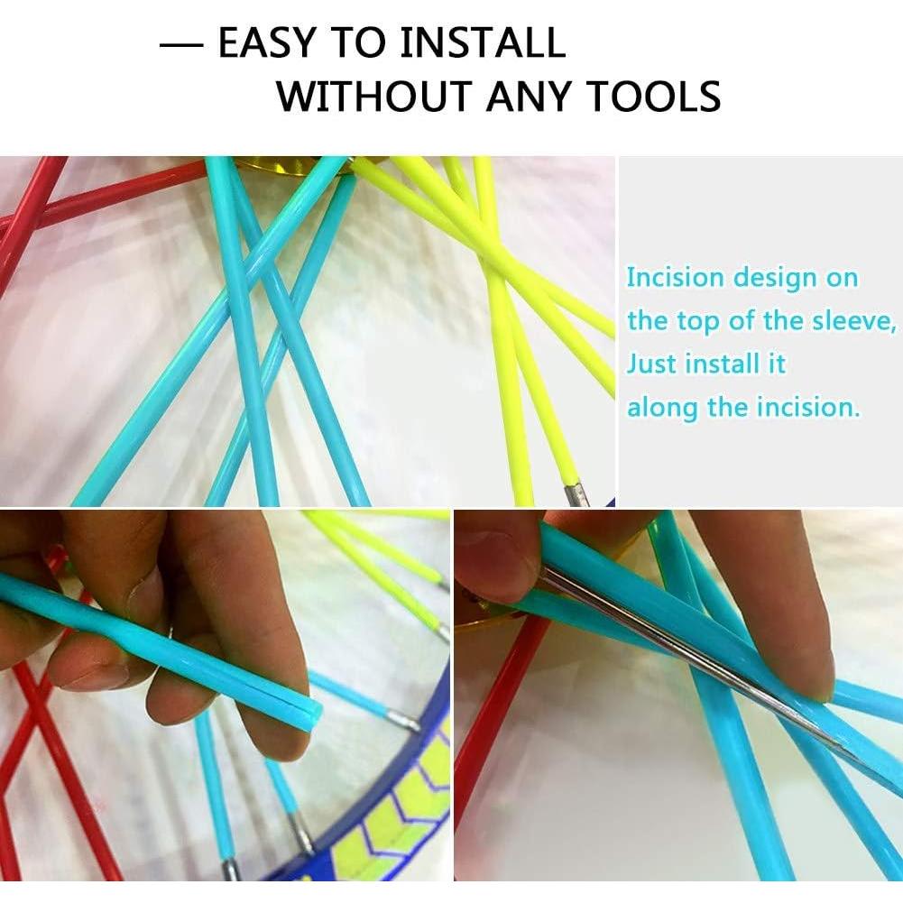 Cubiertas de Radios Universales Keenso 36 Piezas Azul Claro