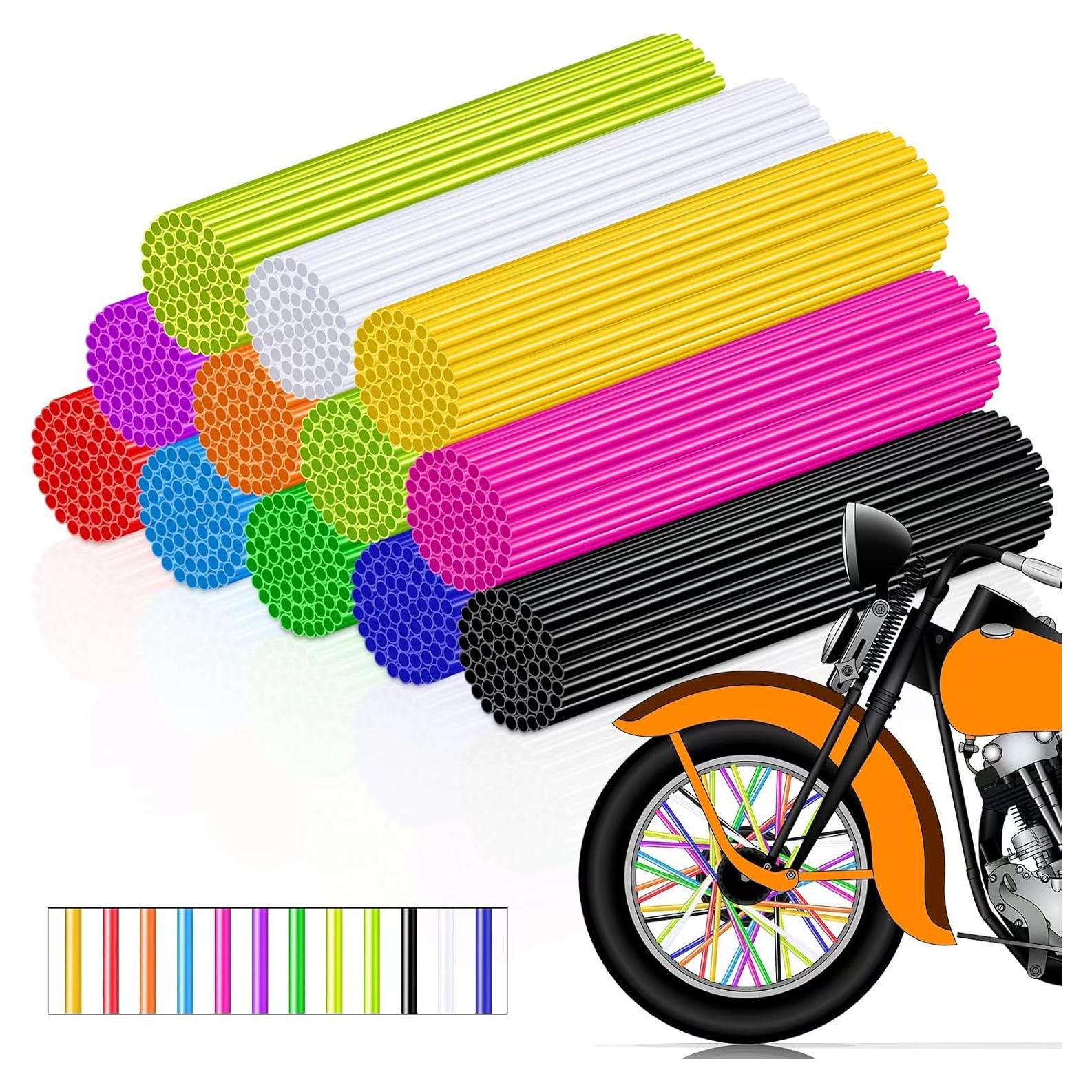 Cubiertas de Radios Tallew 216 Piezas para Bicicleta 24 cm