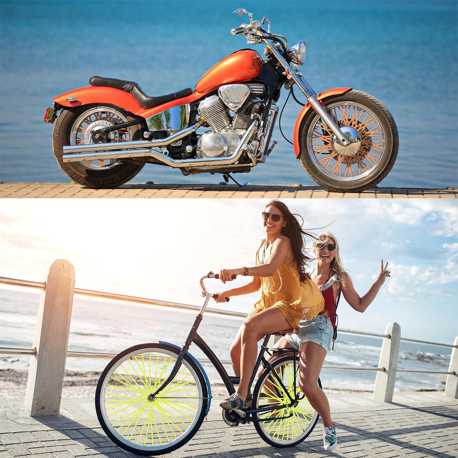 Cubiertas de Radios Tallew 216 Piezas para Bicicleta 24 cm