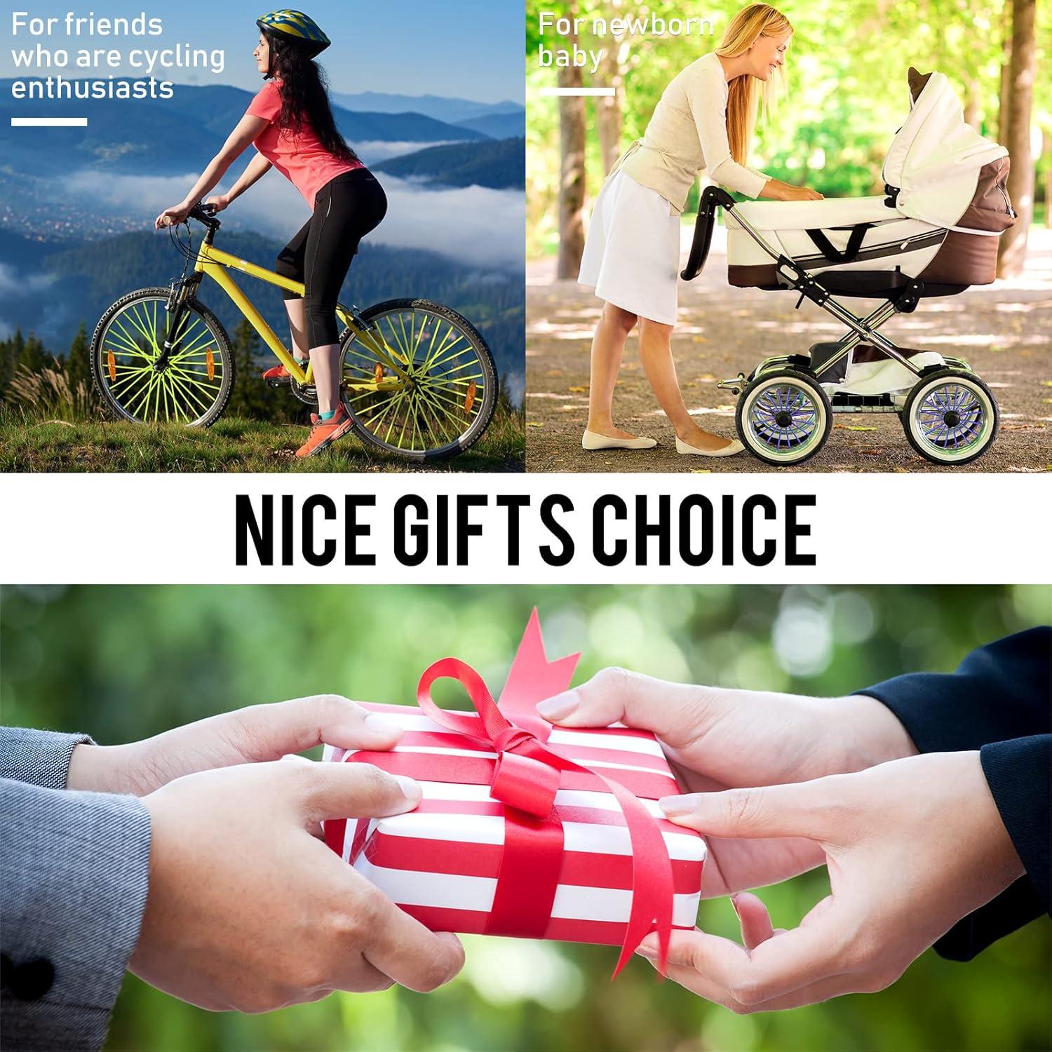 Cubiertas de Radios Tallew 216 Piezas para Bicicleta 24 cm