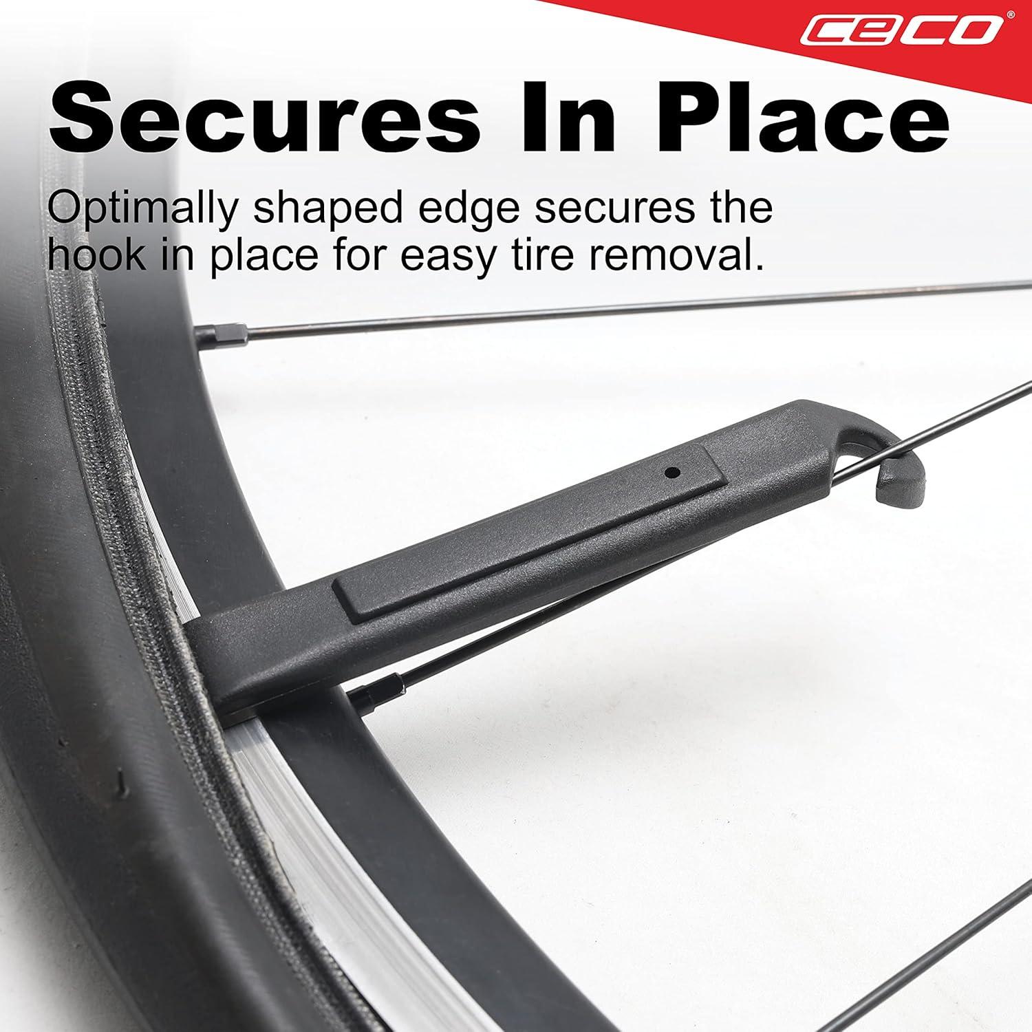 Palanca de Neumático de Bicicleta CECO - Juego de 3 Piezas - Nylon Reforzado