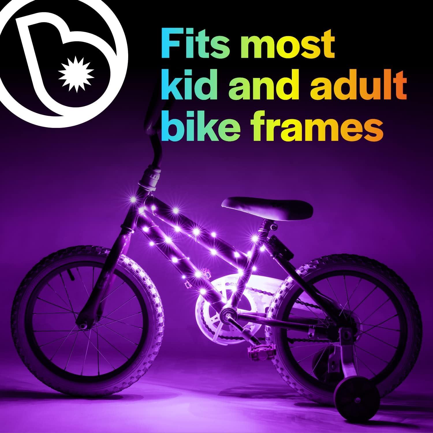 Luz LED para Bicicleta Brightz CosmicBrightz 1.98m Color Púrpura