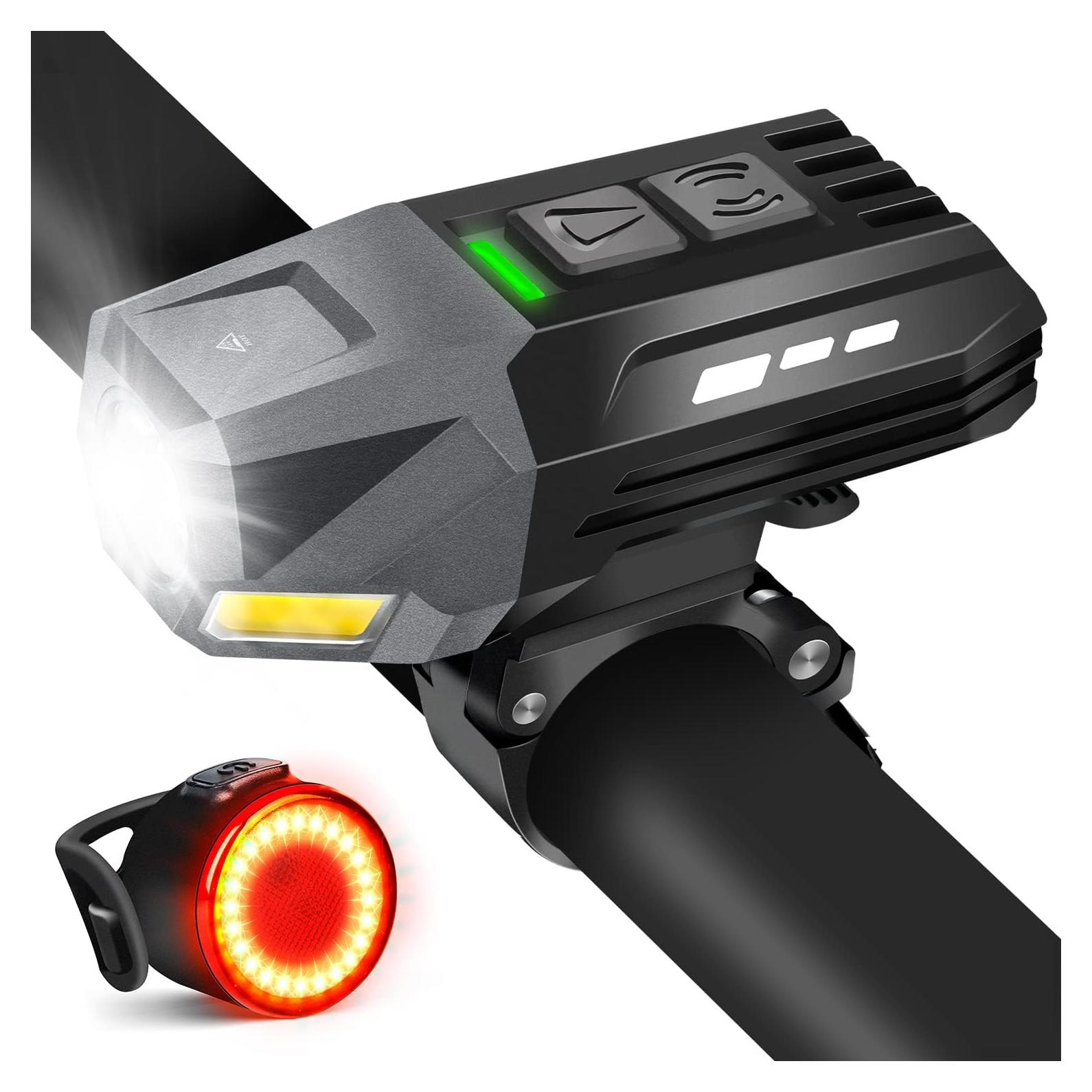 Juego de luces recargables para bicicleta Easymaxx - 5000 lúmenes