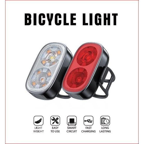 Luces de Bicicleta ISEYOU Recargables USB-C IP65 11 Modos