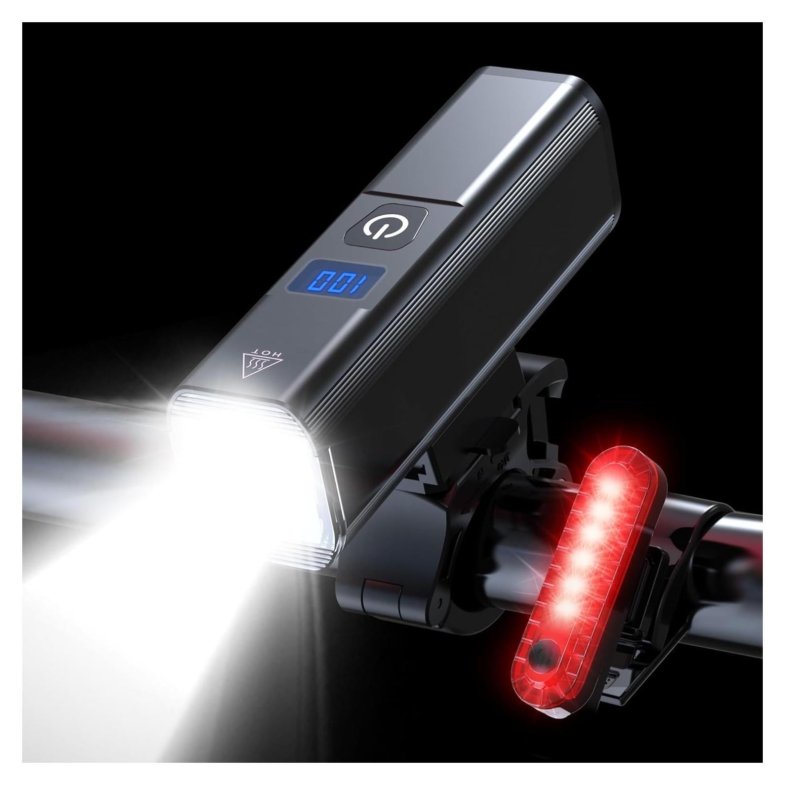 Luces de Bicicleta OLDBER QB106 Recargables 1200 Lúmenes IP65