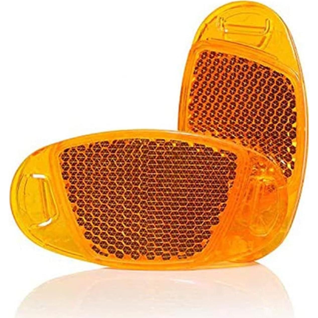 8 Reflectores de Rueda para Bicicleta XHBTS - Amarillo y Blanco