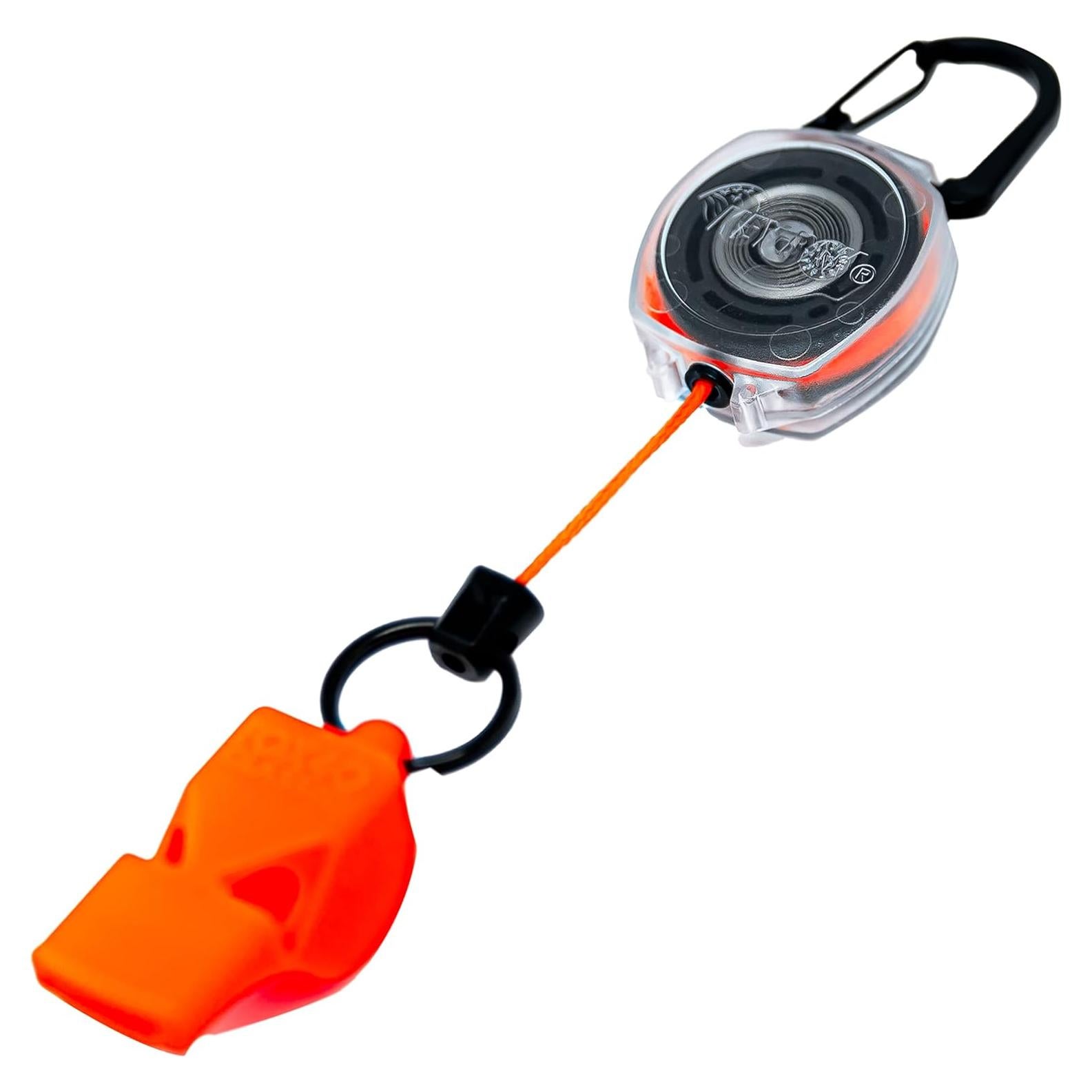 Llavero Retráctil con Silbato de Emergencia LOUD Fox40 61 cm