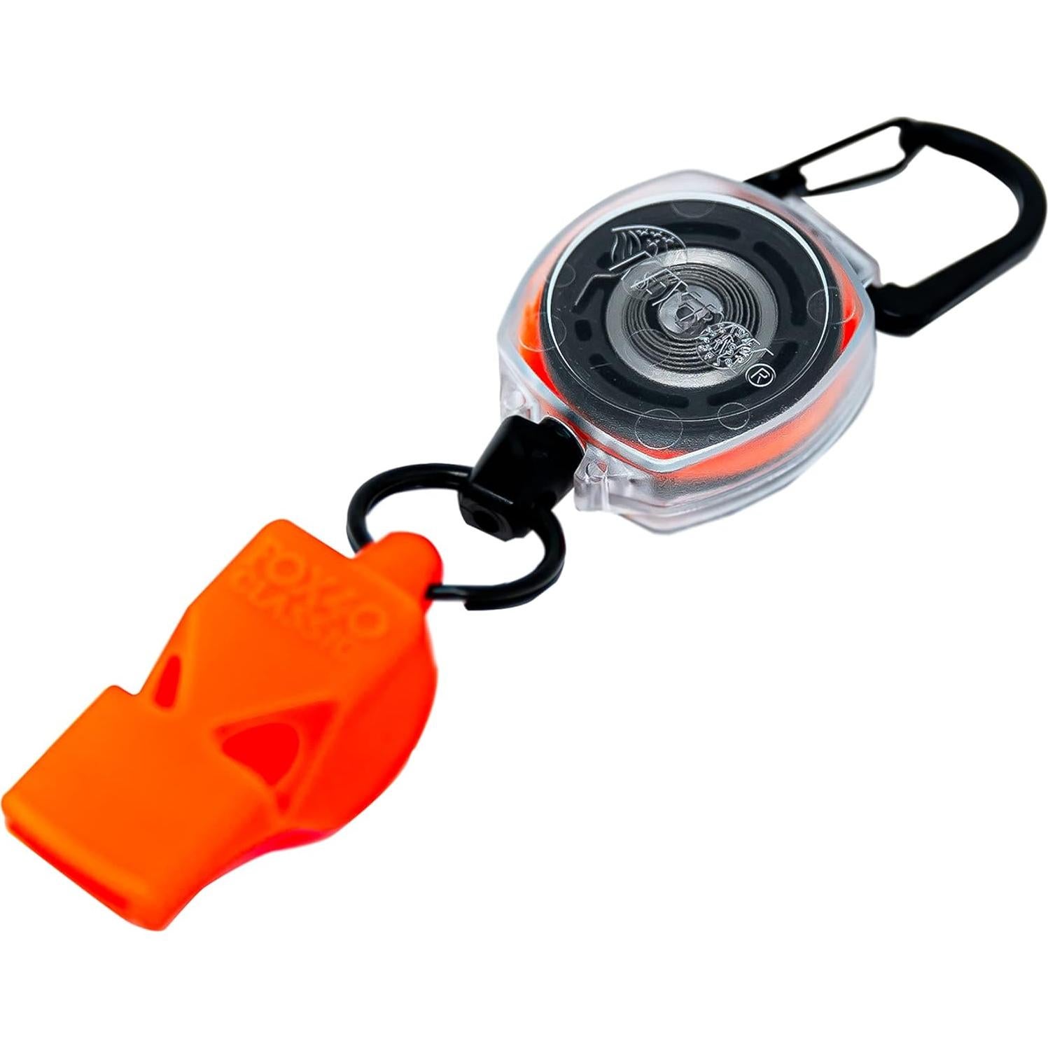 Llavero Retráctil con Silbato de Emergencia LOUD Fox40 61 cm