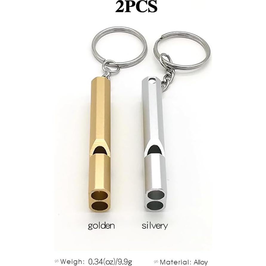 Paquete de 2 Silbatos de Supervivencia Genérico - Ruidosos y Duraderos