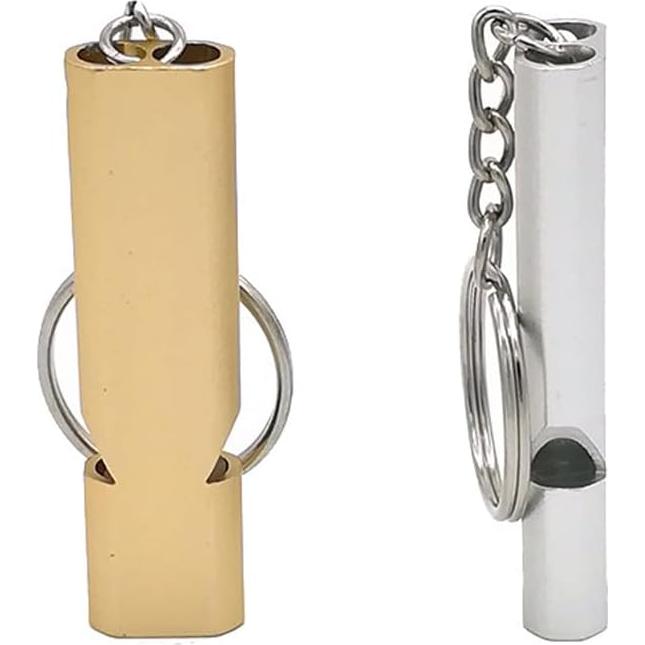 Paquete de 2 Silbatos de Supervivencia Genérico - Ruidosos y Duraderos