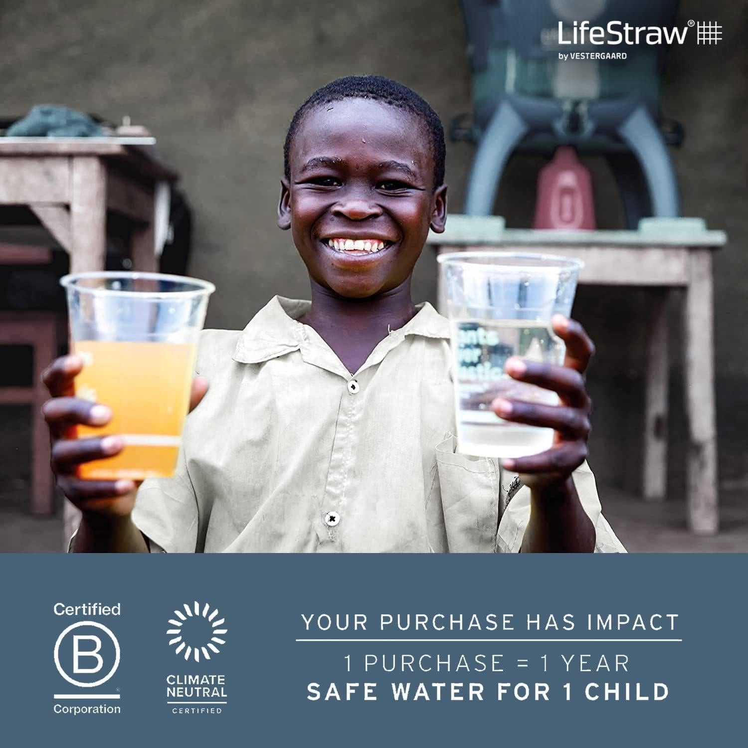 Filtro de Agua LifeStraw Peak Azul Montaña 1 Paquete