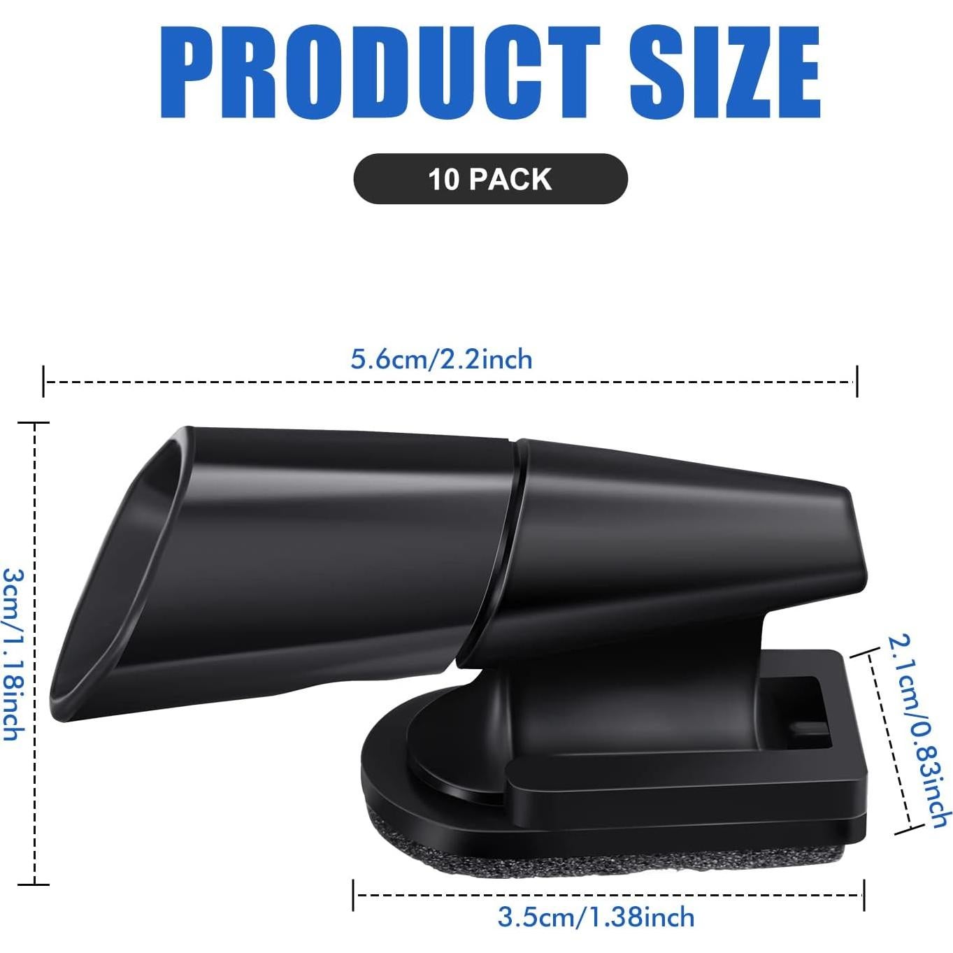 Silbatos para Ciervos Frienda 10 Pcs Ultrasonido Negro