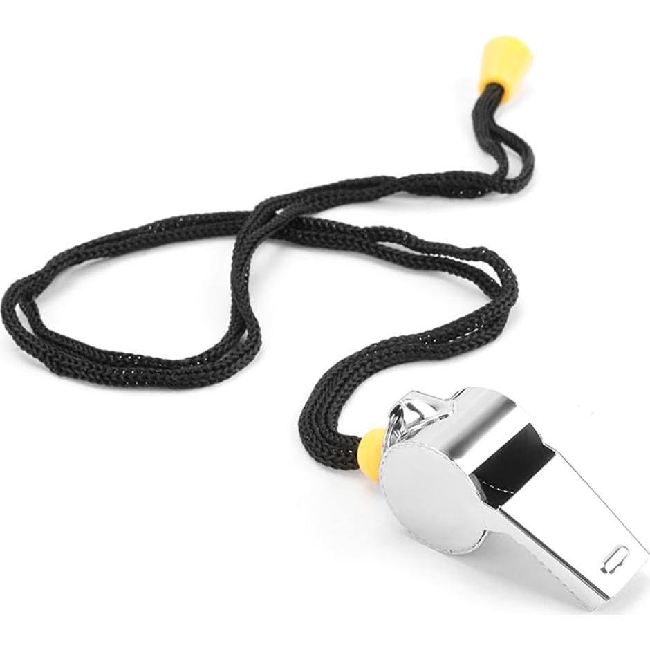 Silbato Bsofing de Acero Inoxidable con Cordón - 2 Piezas