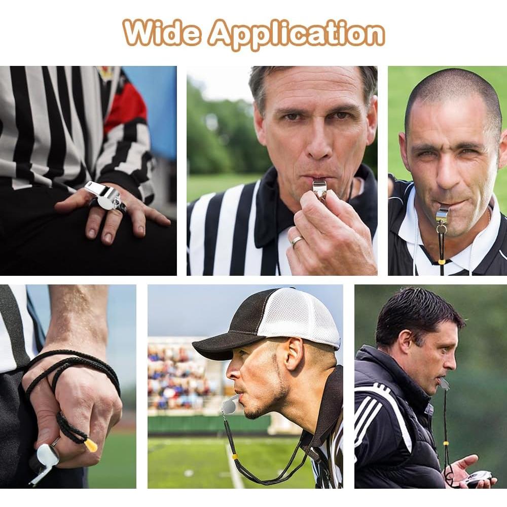 Silbato Bsofing de Acero Inoxidable con Cordón - 2 Piezas