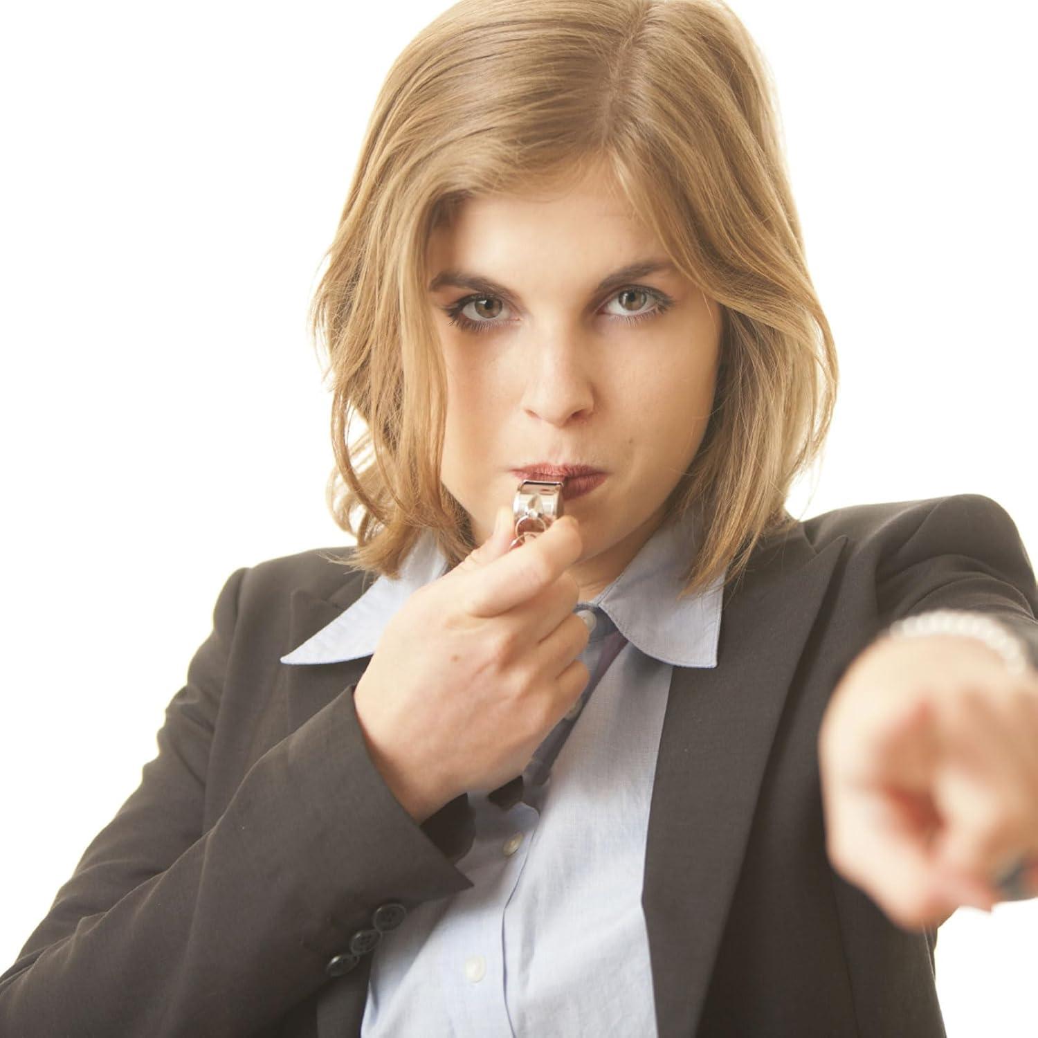 Silbato de Entrenador Bsofing de Acero Inoxidable con Cordón