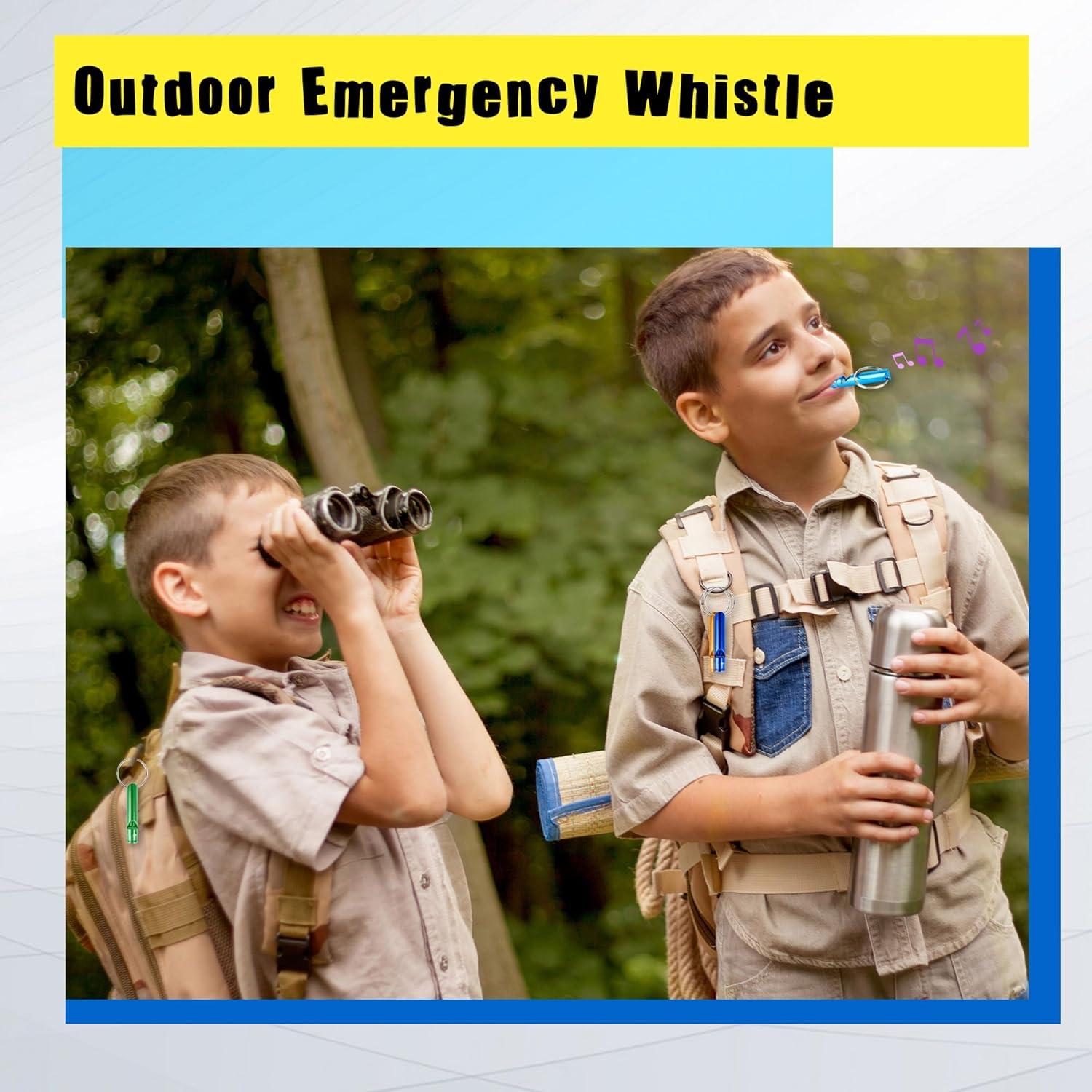 117 Silbatos de Emergencia Norcoin con Llavero Aluminio Multicolor