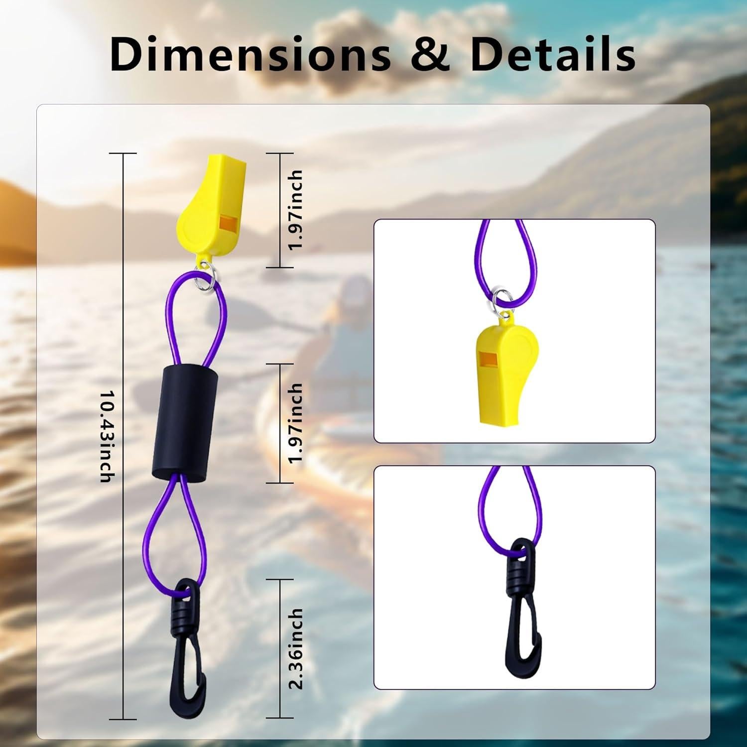 Silbato de Seguridad Sanfylikus 120dB Impermeable 2 Paquete