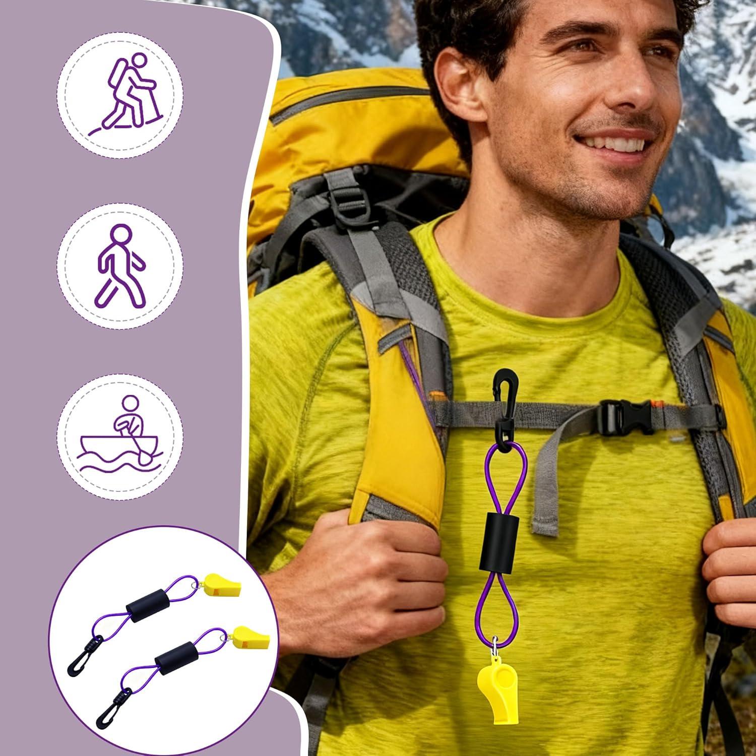 Silbato de Seguridad Sanfylikus 120dB Impermeable 2 Paquete