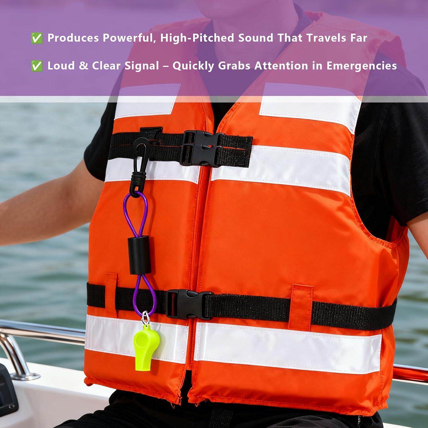 Silbato de Seguridad Sanfylikus 120dB Impermeable 2 Paquete