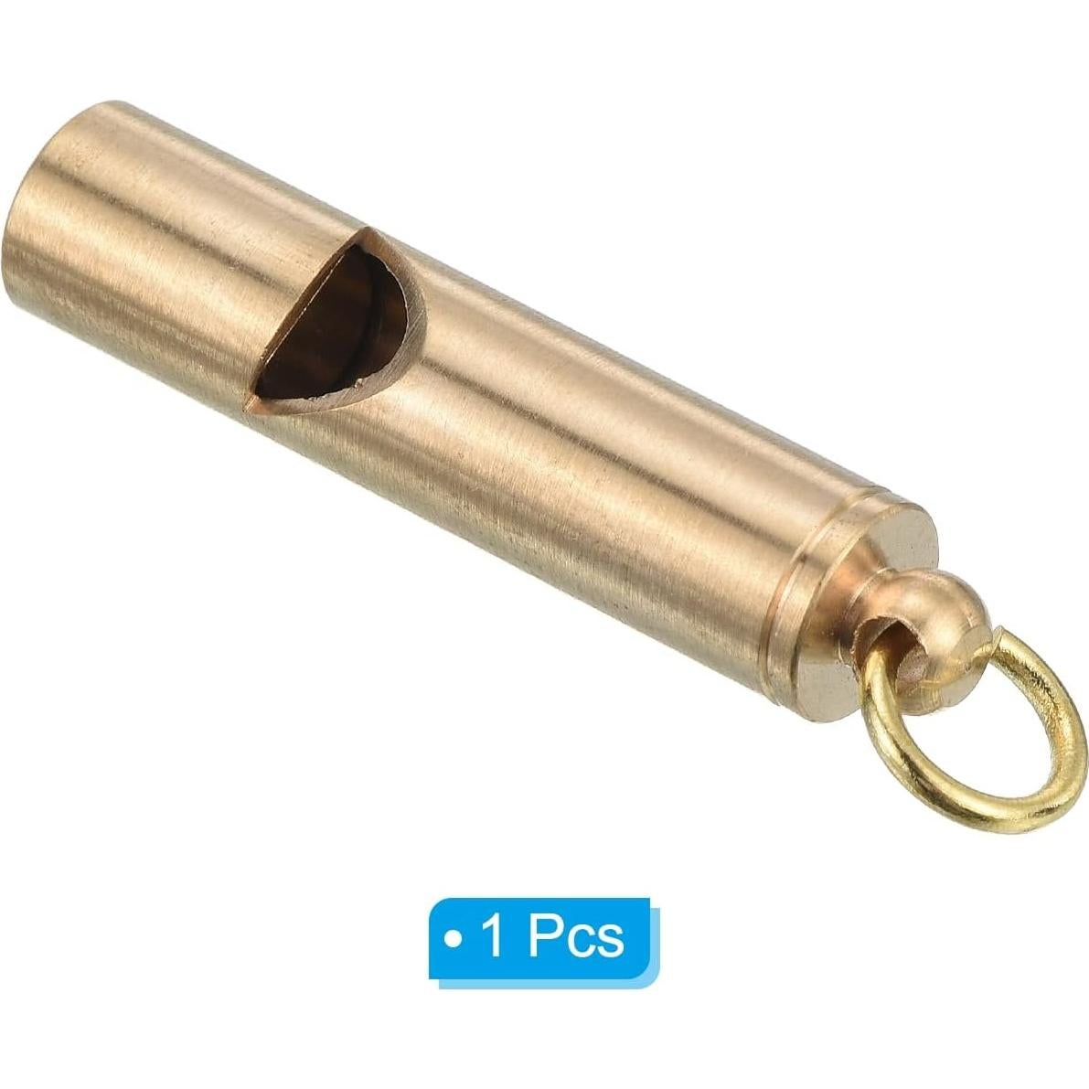 Silbato de Emergencia PATIKIL de Latón, 4.2 cm, Super Ruidoso