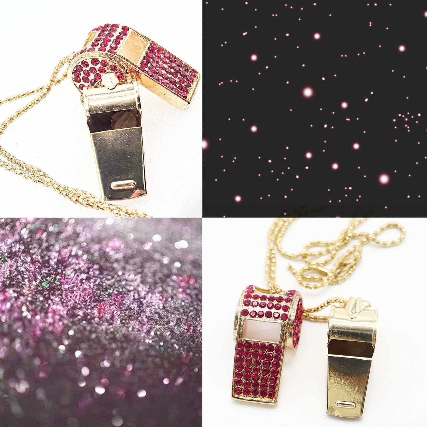 Silbato de Metal con Cristales UnisonPet Rosa 30cm