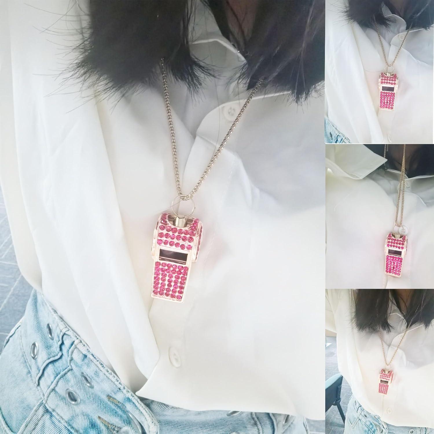 Silbato de Metal con Cristales UnisonPet Rosa 30cm